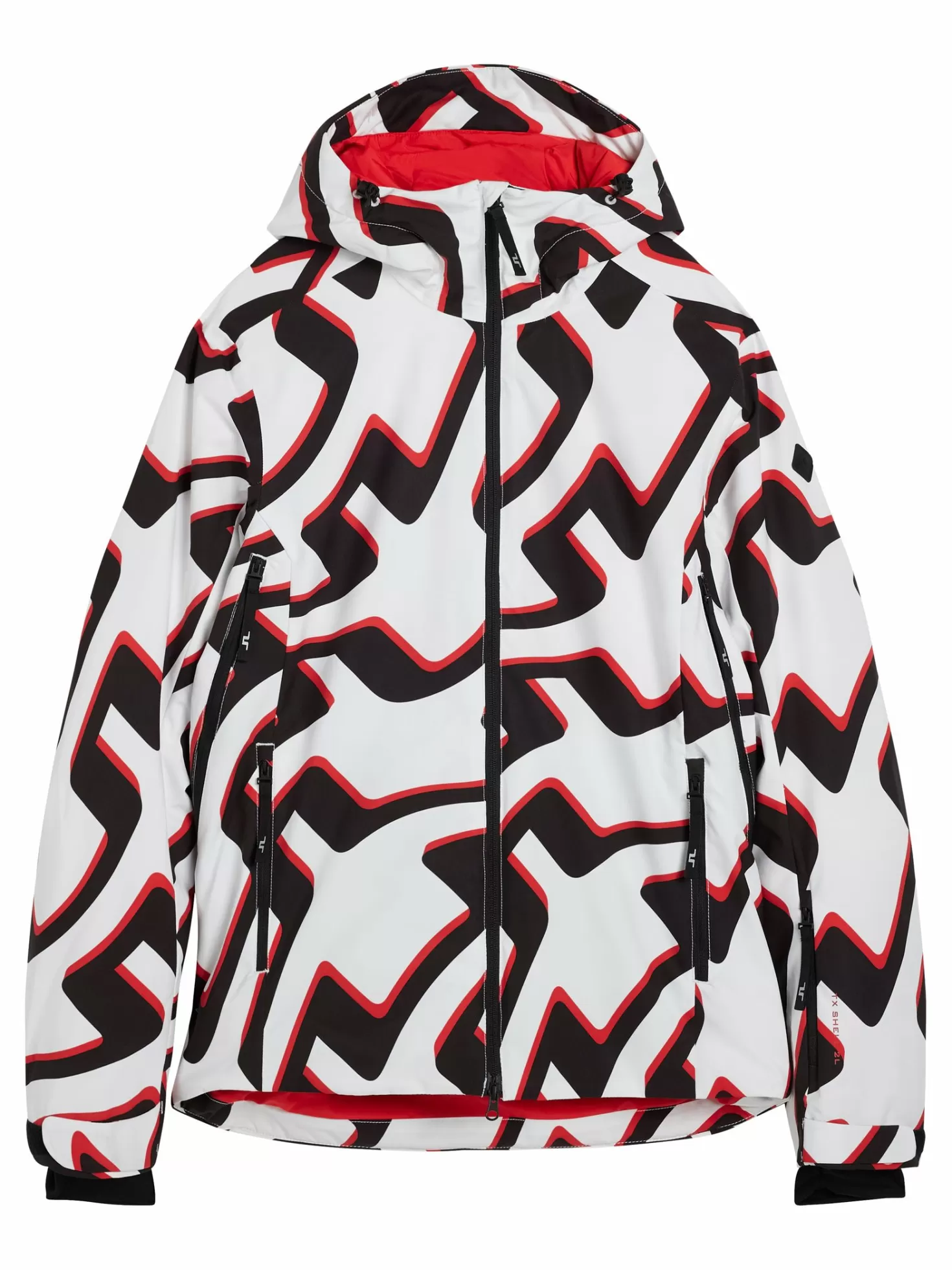 Jackor<J.Lindeberg Ace Jacket Printed Bridge Wave Xl White