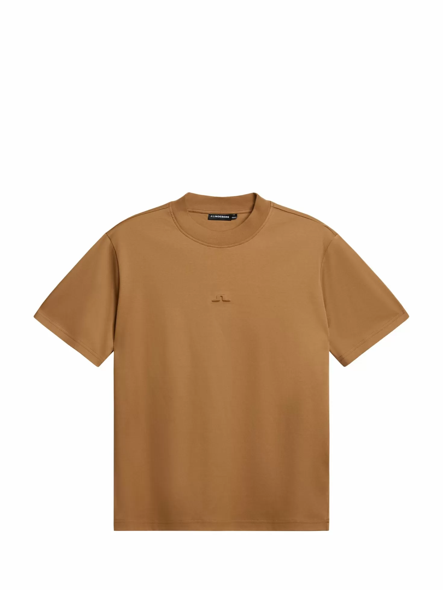 T-shirts<J.Lindeberg Adan Logo Mock Neck Tee Chipmunk