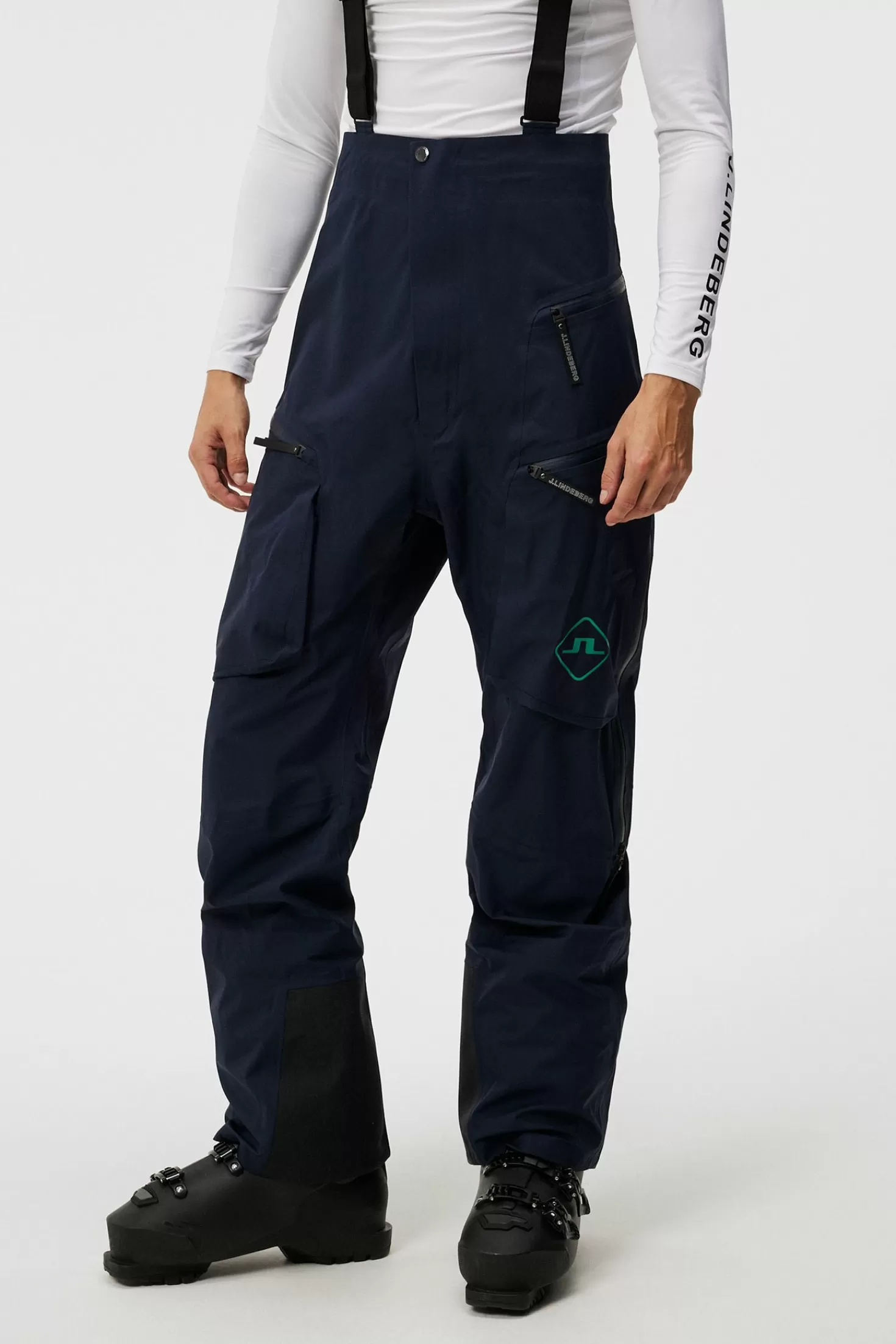 Byxor<J.Lindeberg Aerial Bib Pro Shell Pant Cinnamon Stick