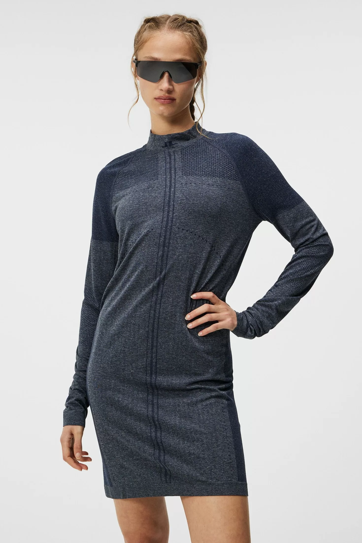 Klänningar<J.Lindeberg Amber Seamless Dress Navy Melange