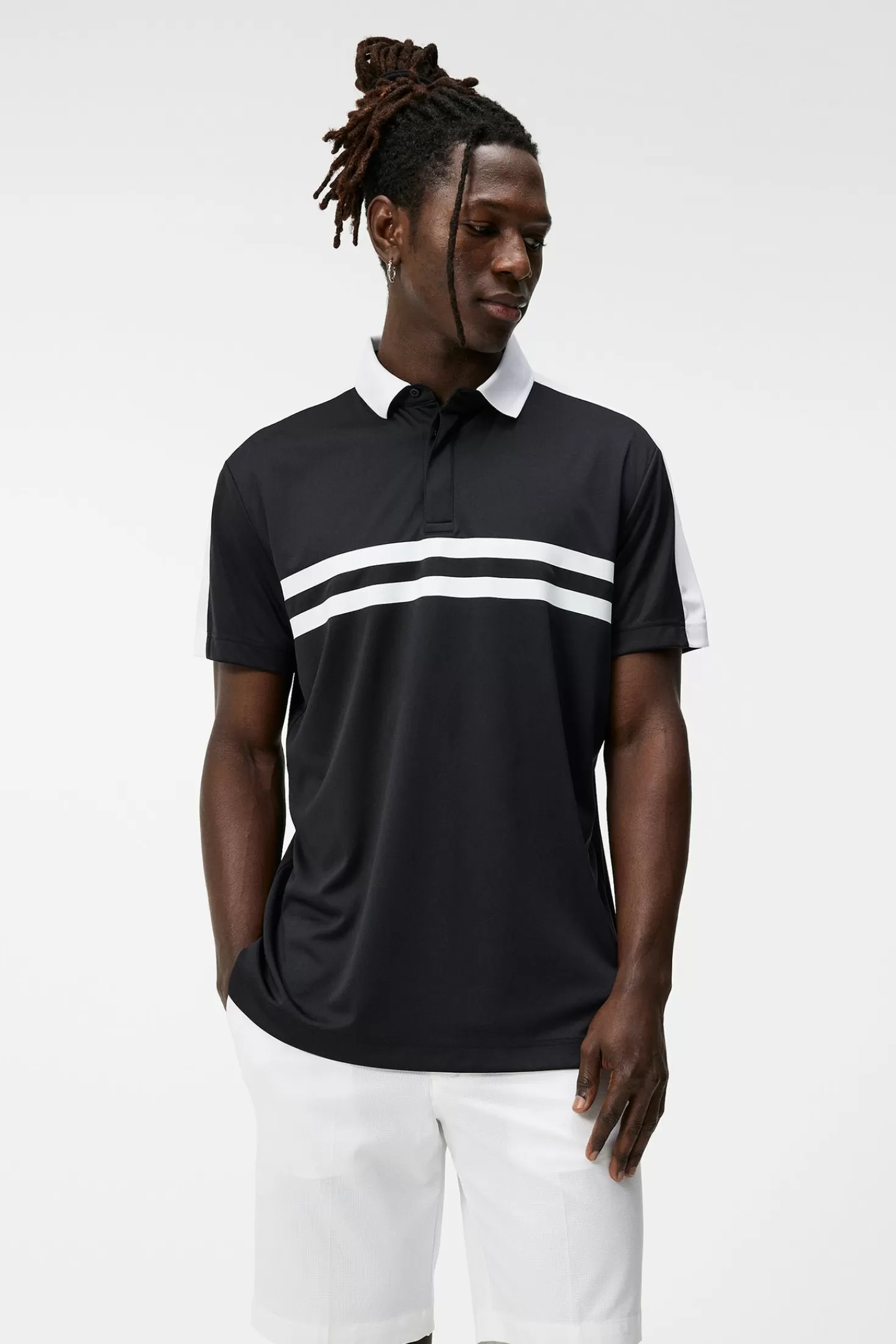 Polotröjor<J.Lindeberg Armand Regular Polo Black