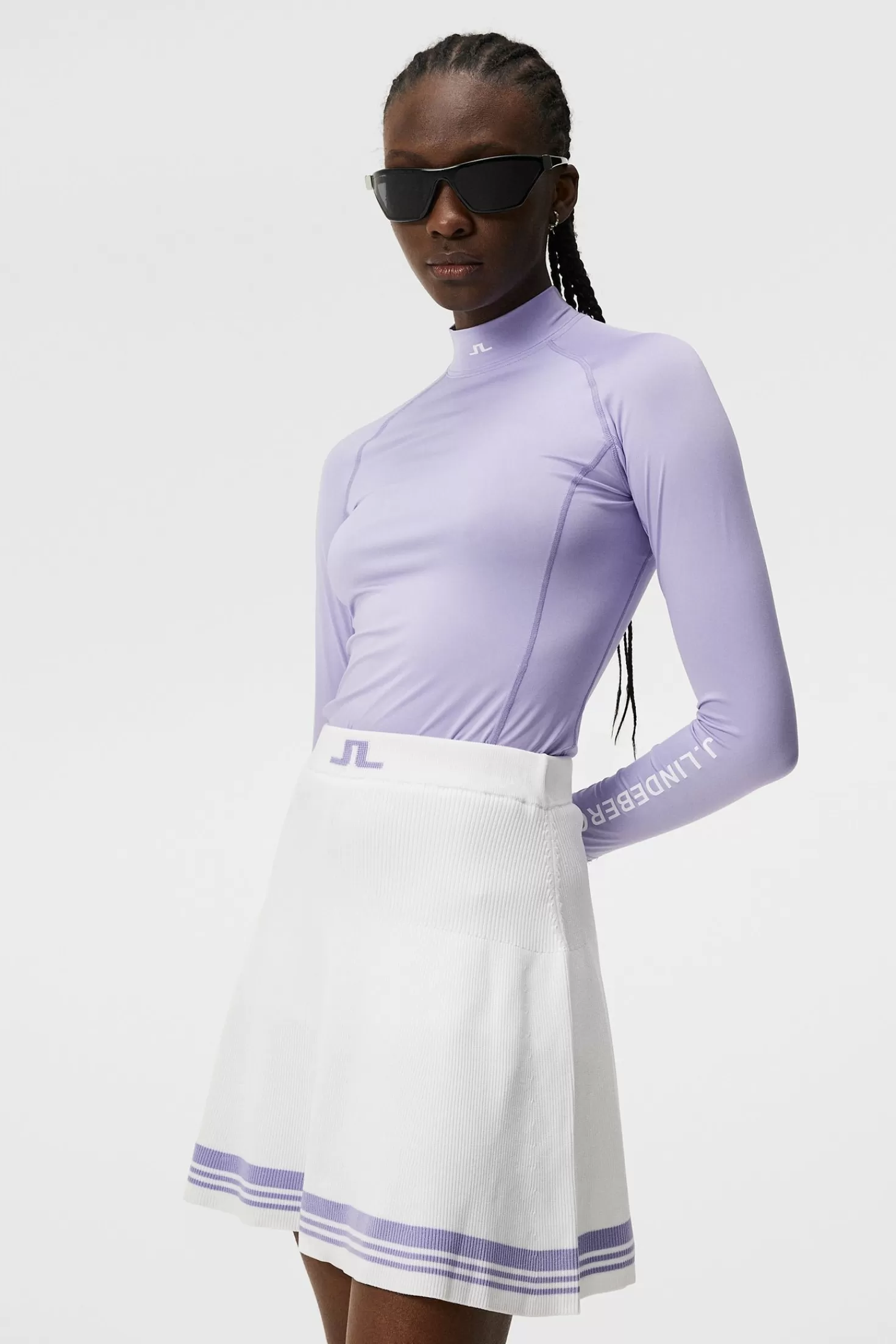 Bas- och mellanlager<J.Lindeberg Asa Soft Compression Top Sweet Lavender