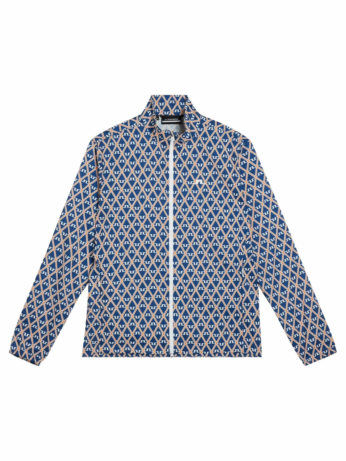 Jackor<J.Lindeberg Ash Light Packable Jkt Print Estate Blue Diamond