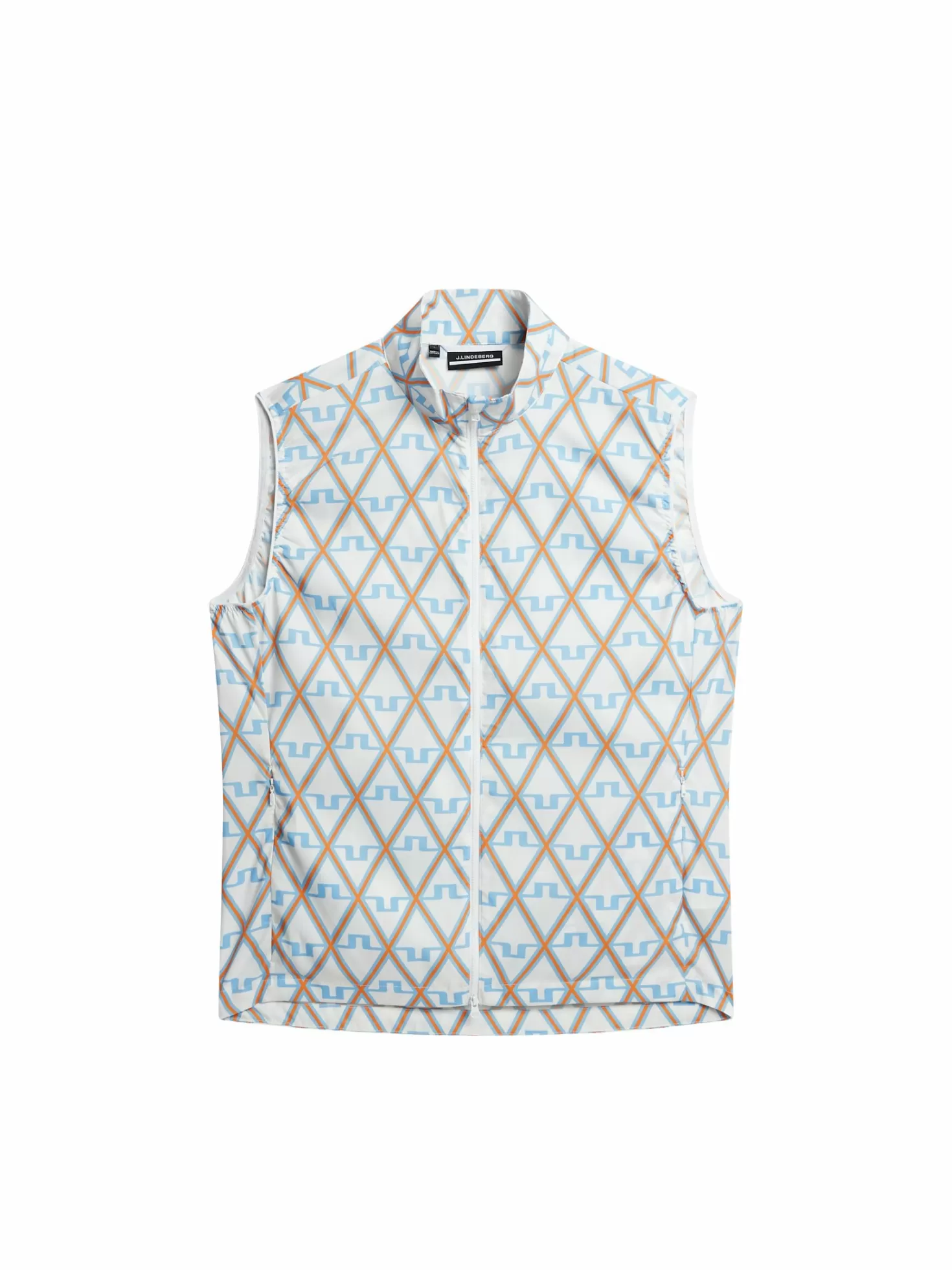 Jackor | Gilets<J.Lindeberg Ash Light Packable Vest Print Little Boy Blue Diamond