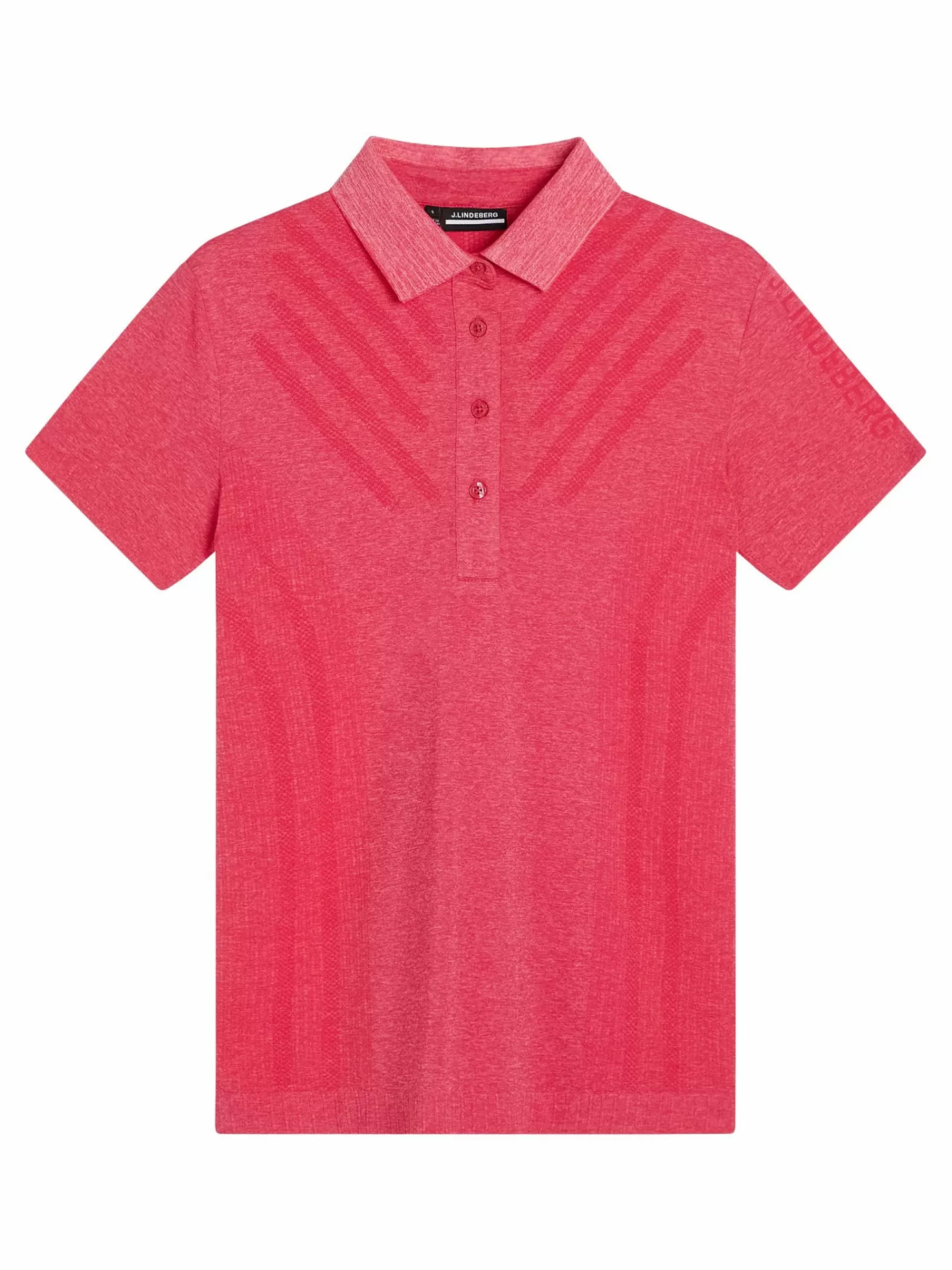 Polotröjor<J.Lindeberg Azalea Seamless Polo Rose Red Melange