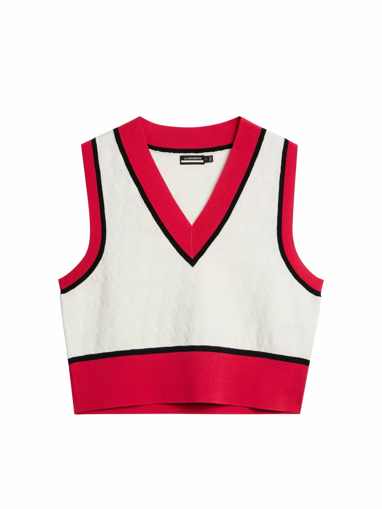 Stickat<J.Lindeberg Barbados Knitted Vest White