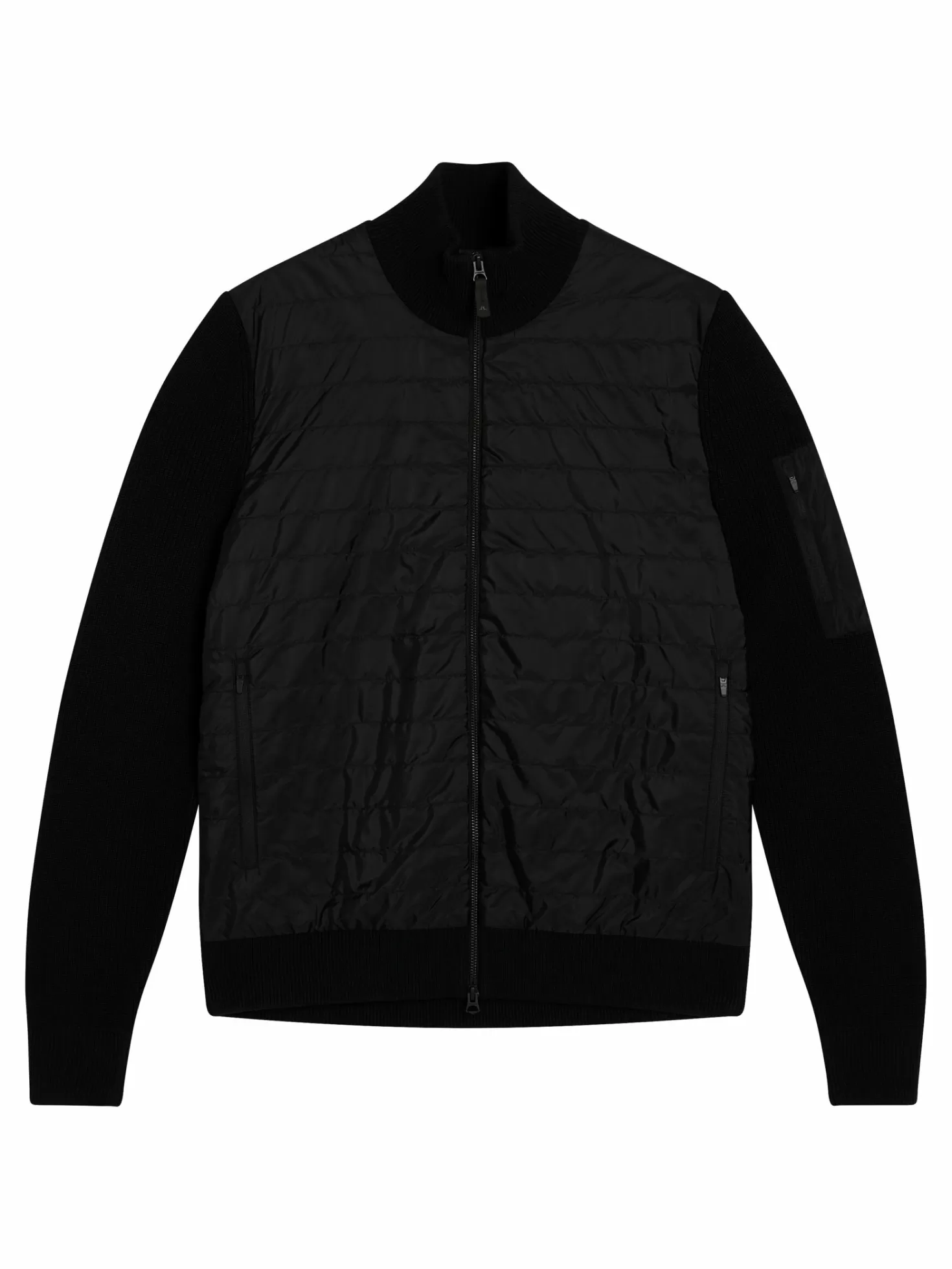 Jackor<J.Lindeberg Beck Knitted Hybrid Jacket Black