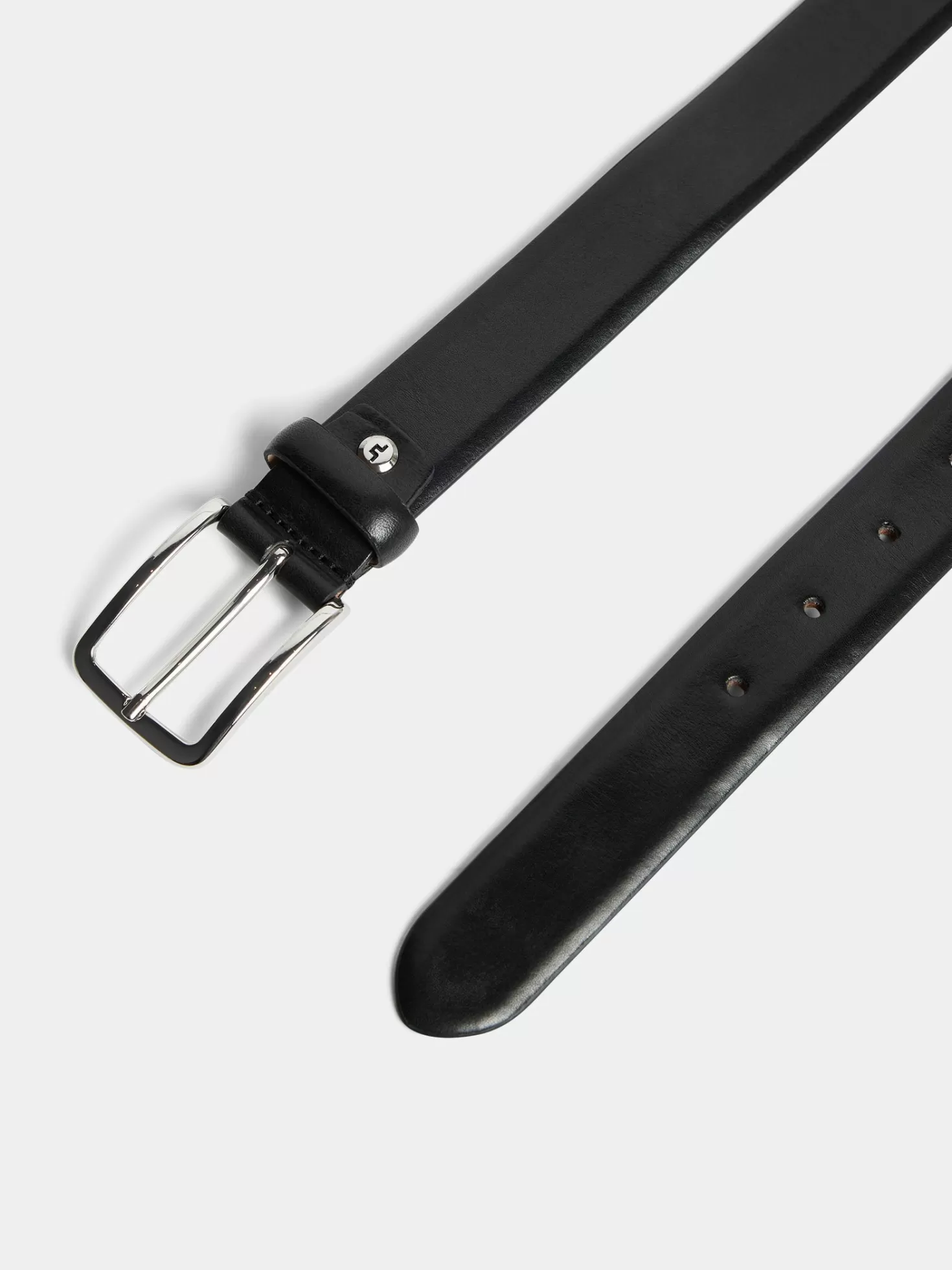 Bälten<J.Lindeberg Bill Leather Belt Black