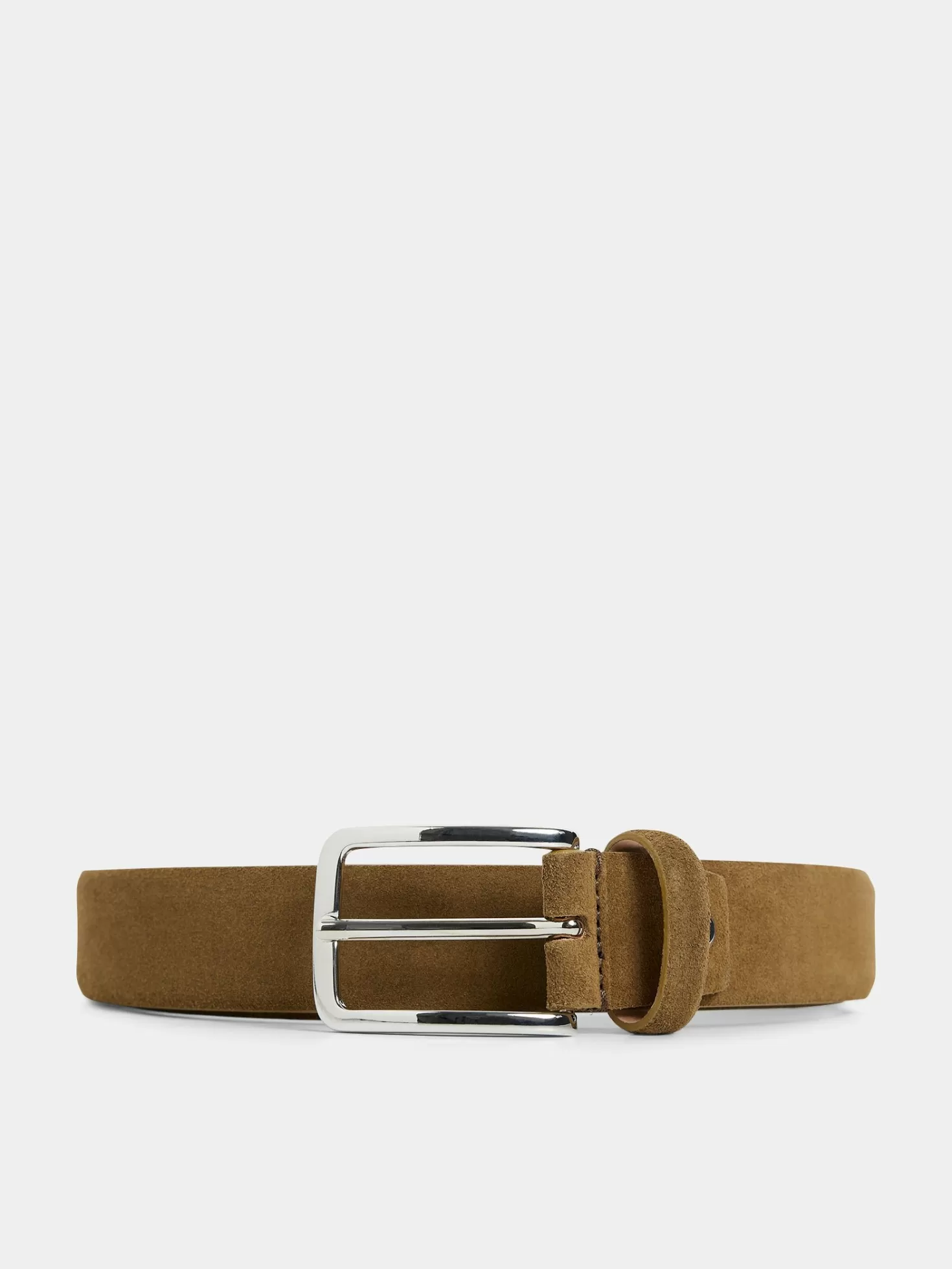 Bälten<J.Lindeberg Bobby Suede Belt Butternut