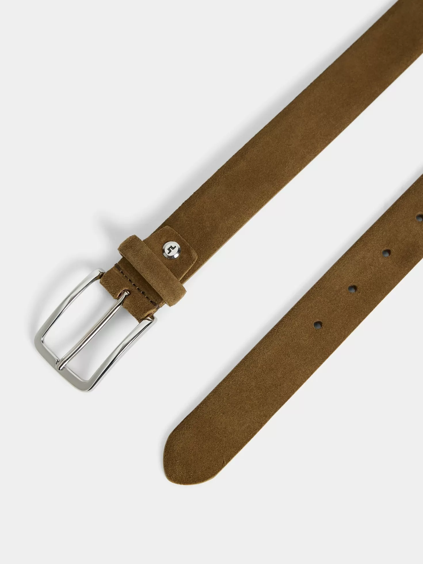 Bälten<J.Lindeberg Bobby Suede Belt Butternut