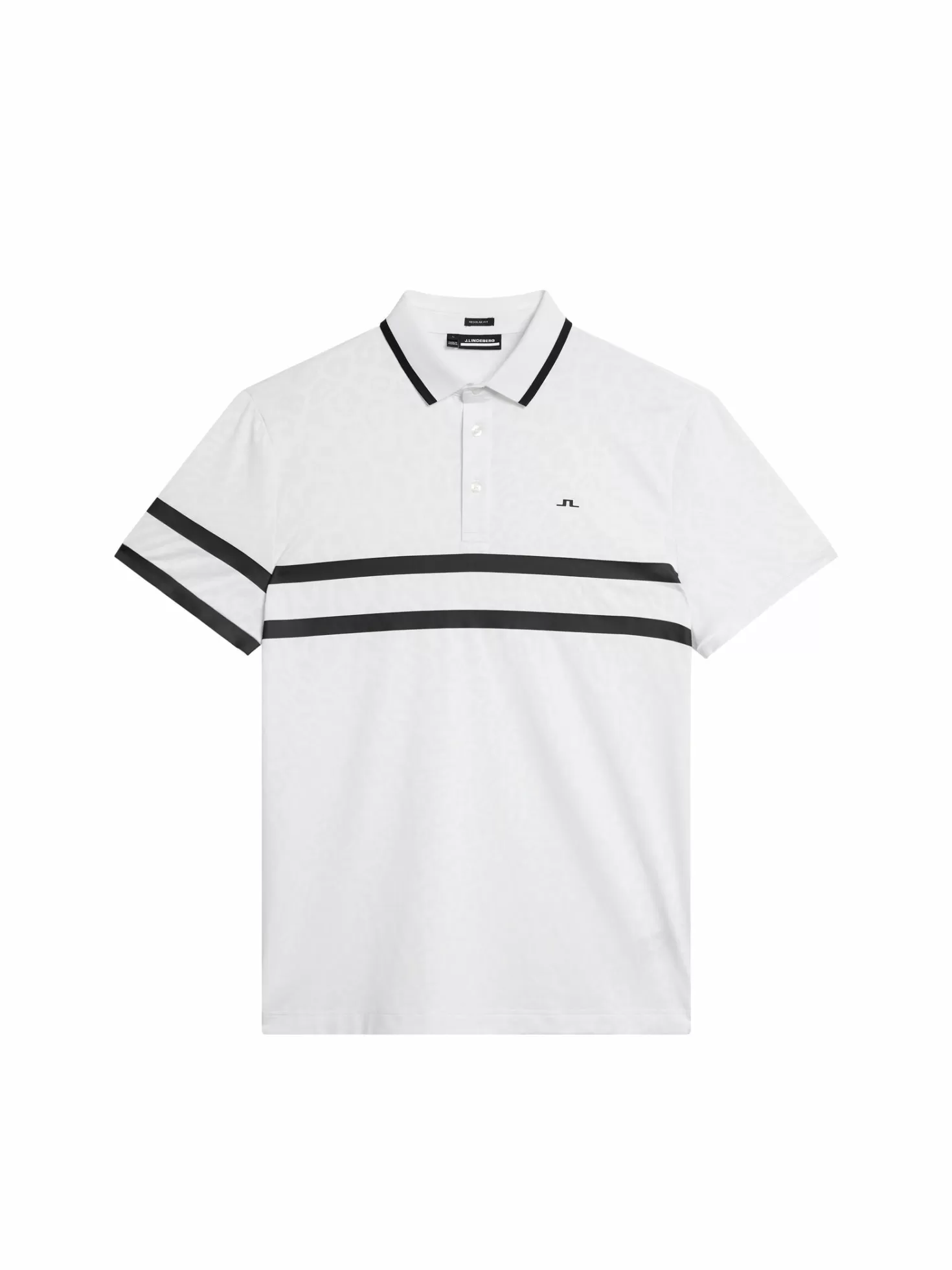 Polotröjor<J.Lindeberg Boswell Regular Jacquard Polo White