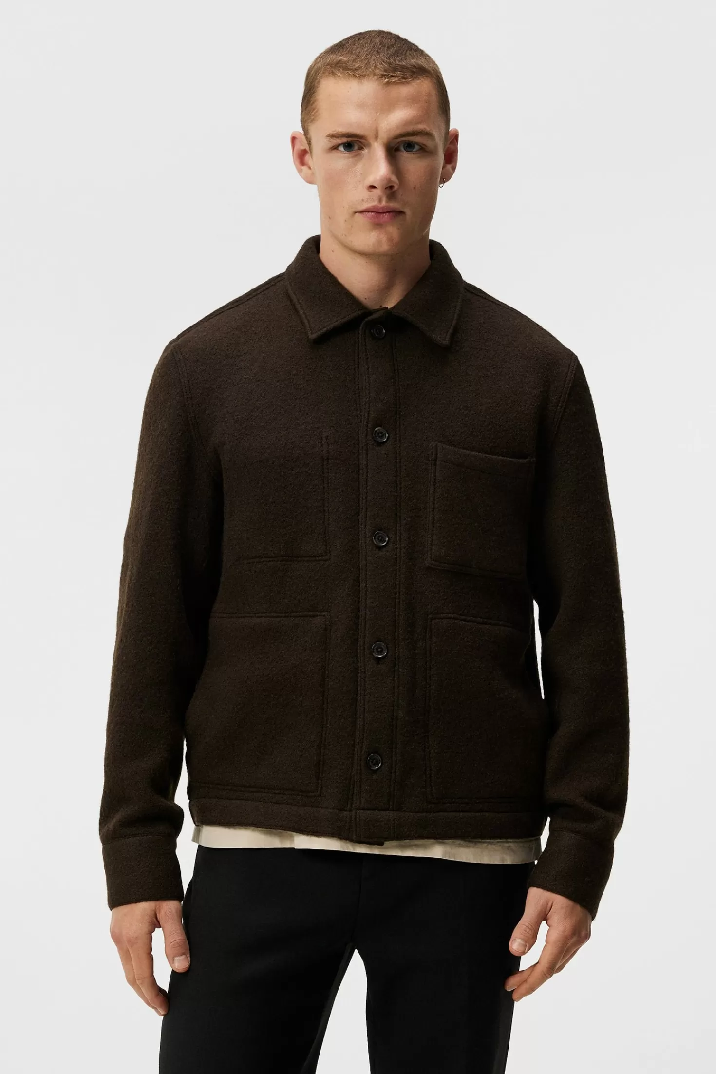 Jackor | Övertröjor<J.Lindeberg Boyd Wool Overshirt Delicioso