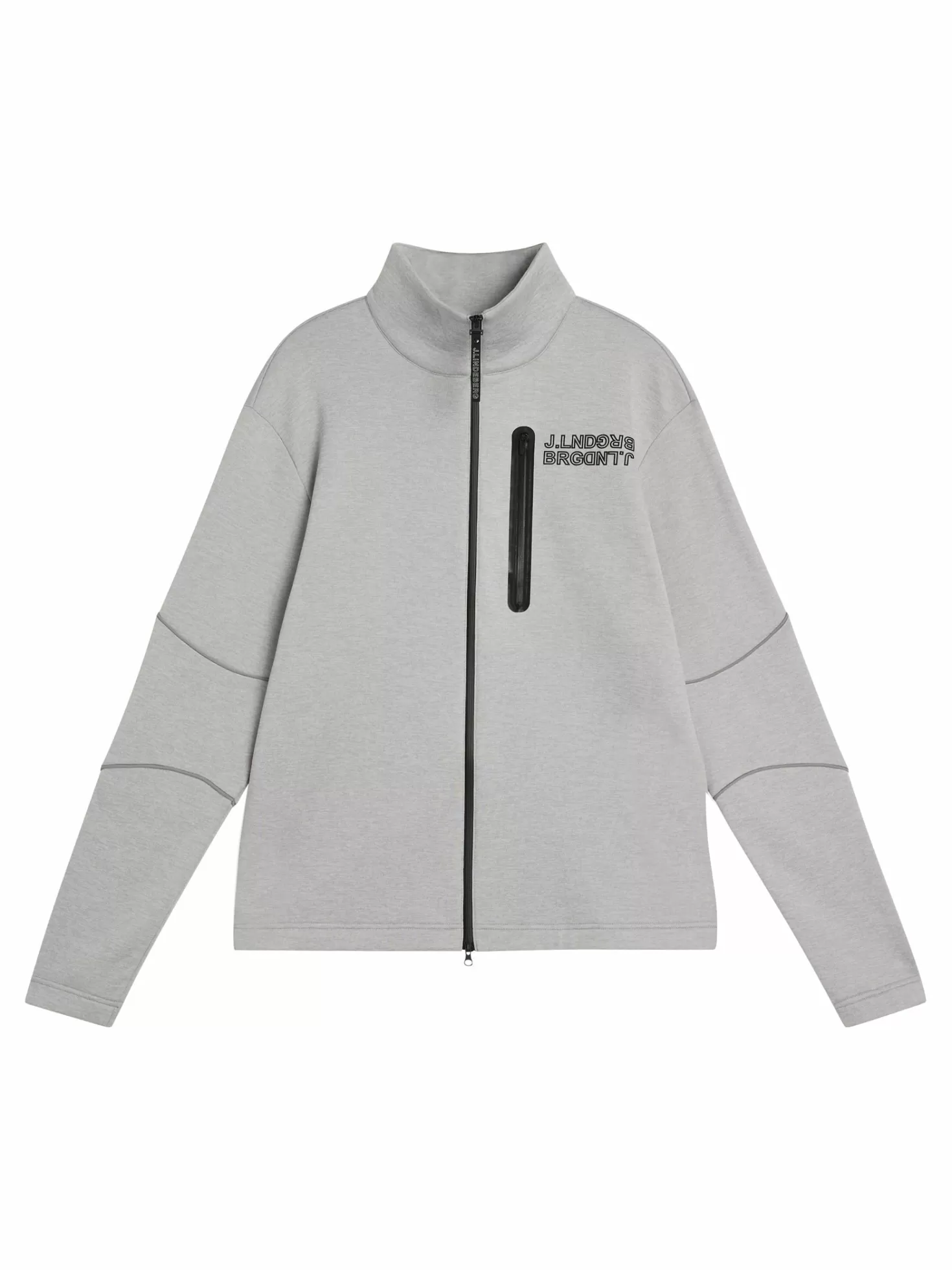 Bas- och mellanlager<J.Lindeberg Brush Full Zip Midlayer Grey Melange