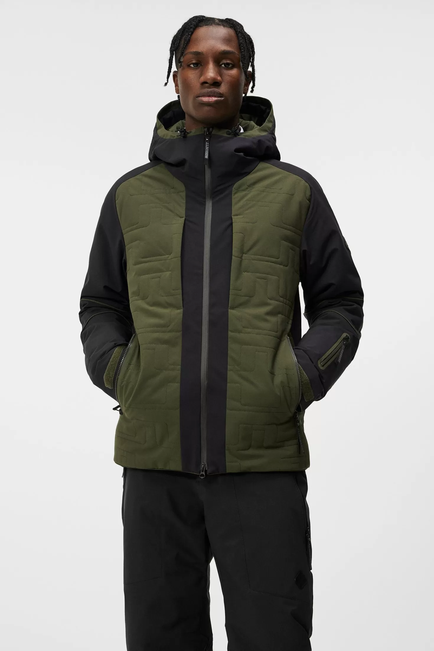 Jackor<J.Lindeberg Brush Hybrid Jacket Forest Green