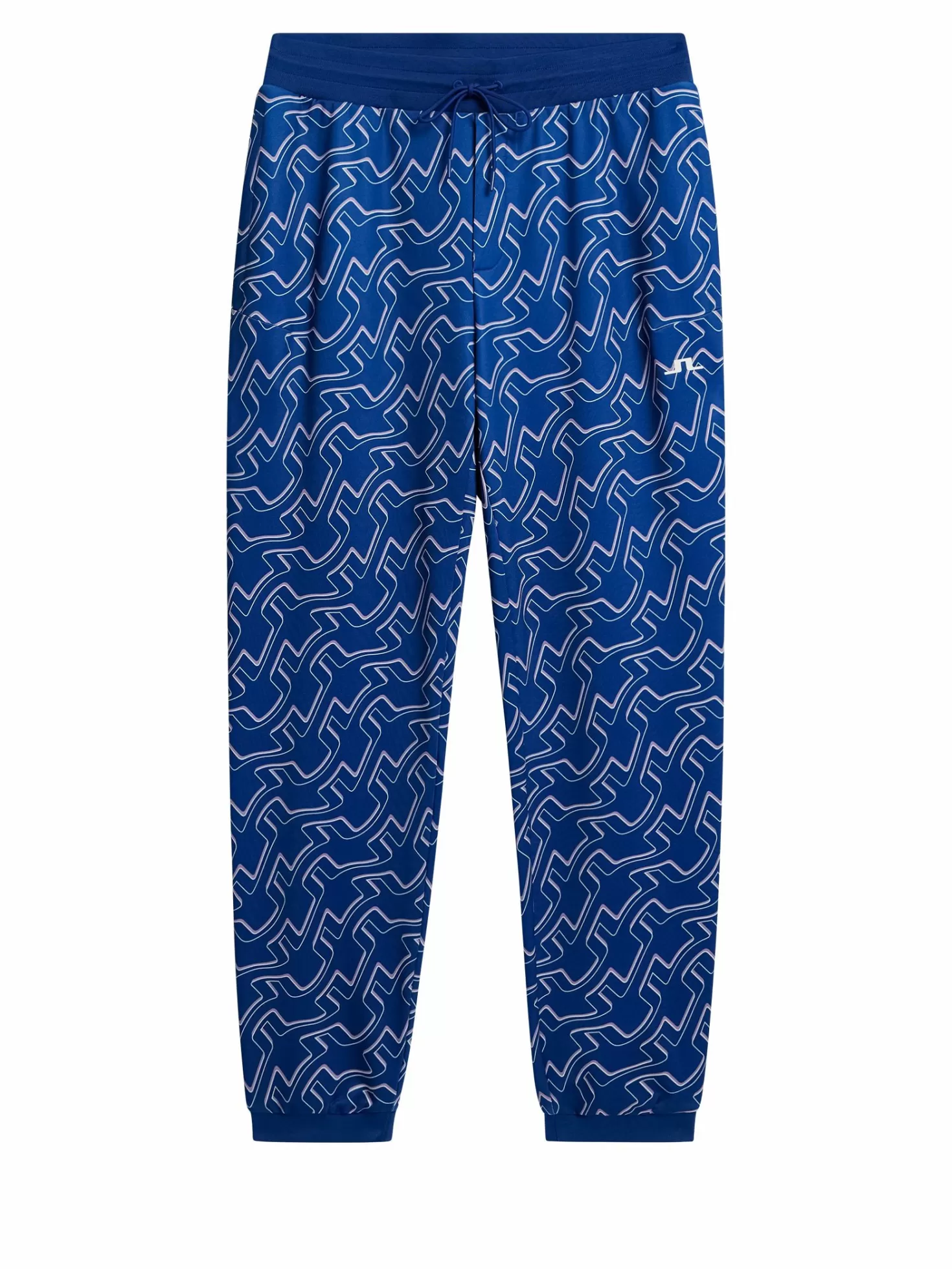 Byxor<J.Lindeberg Callum Print Pant Outline Bridge Wave Blue