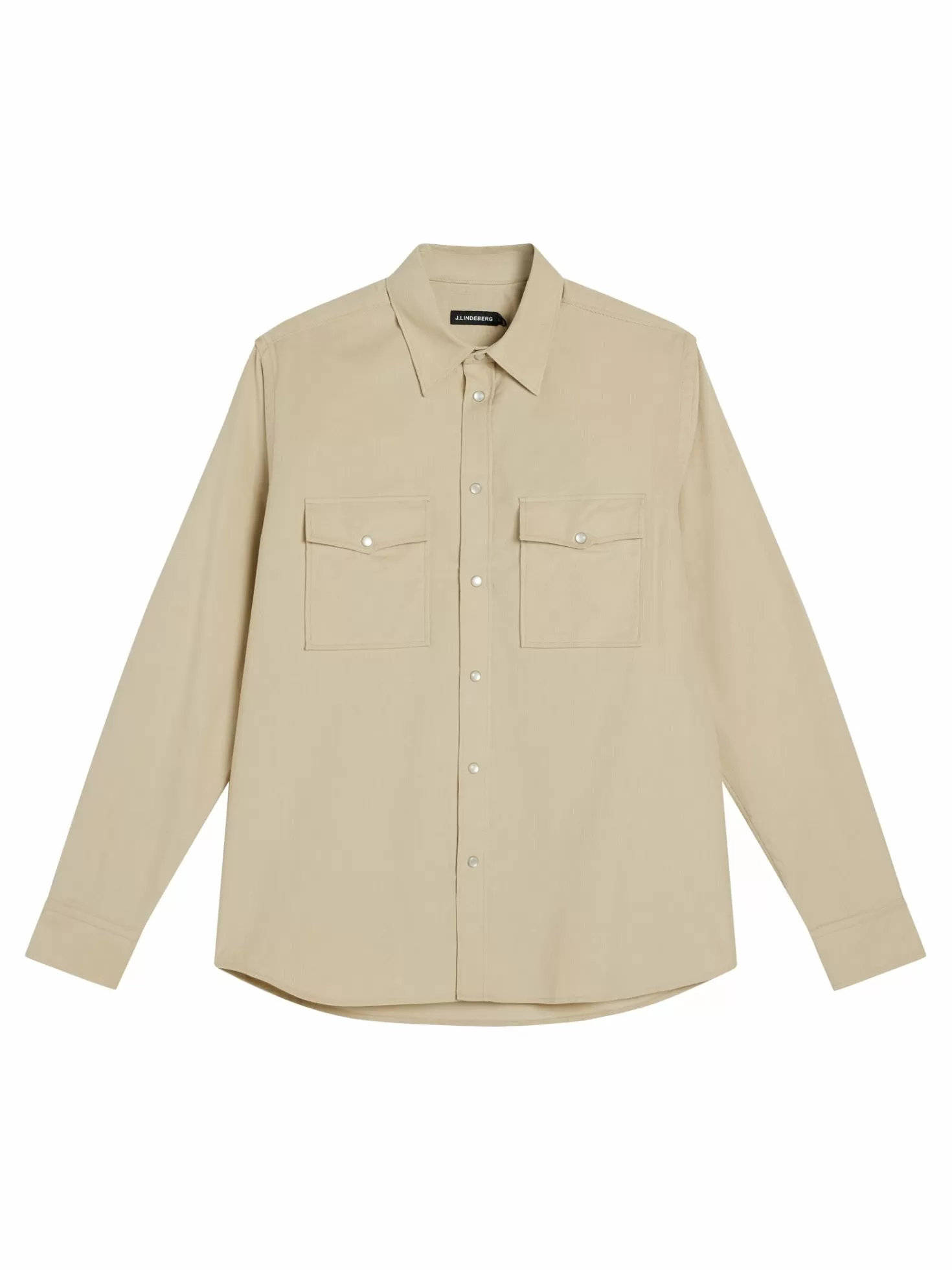 Skjortor<J.Lindeberg Carlos Reg Cord Shirt Oyster Gray