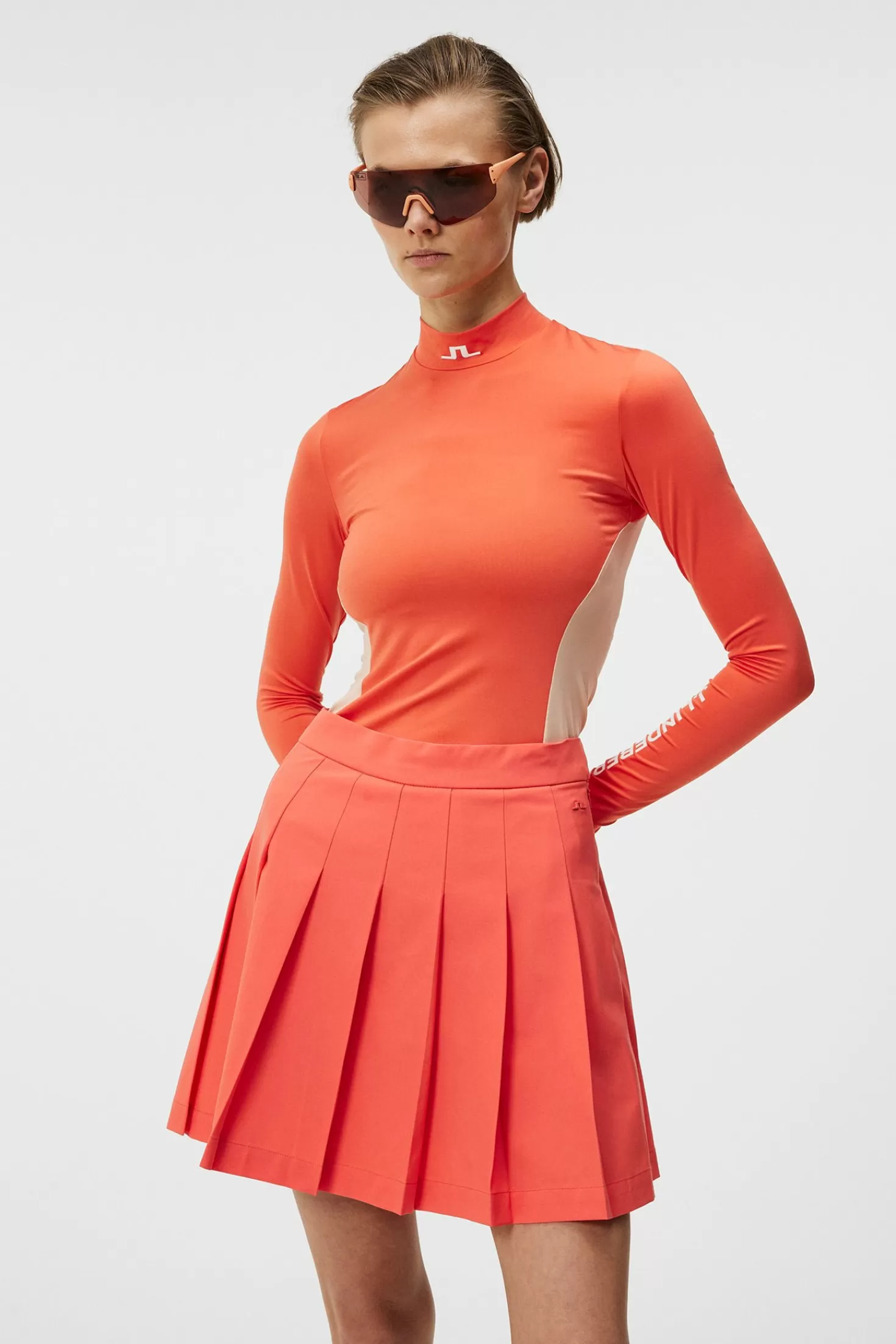 Bas- och mellanlager<J.Lindeberg Celeste Long Sleeve Top Hot Coral