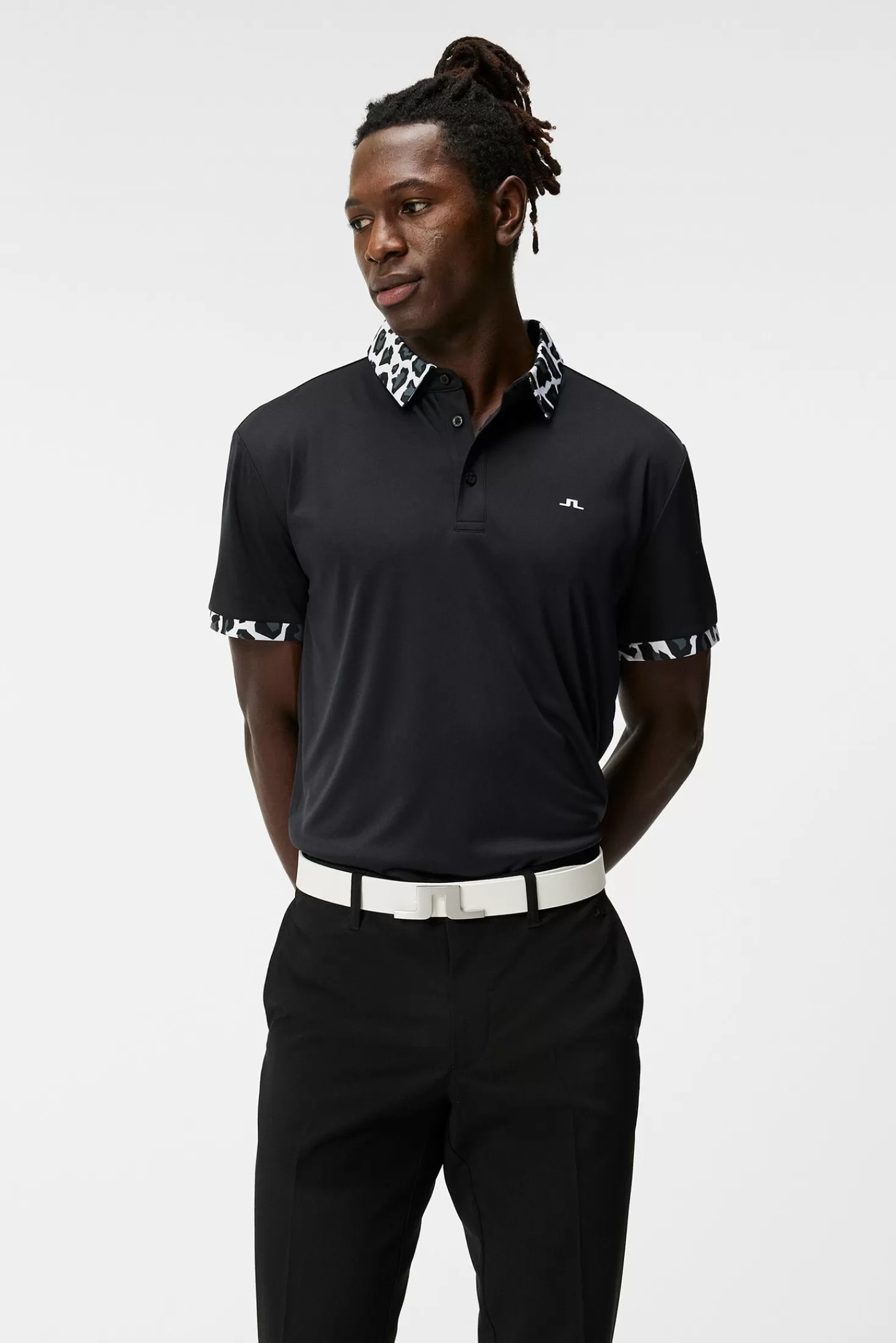 Polotröjor<J.Lindeberg Chapin Regular Polo Black