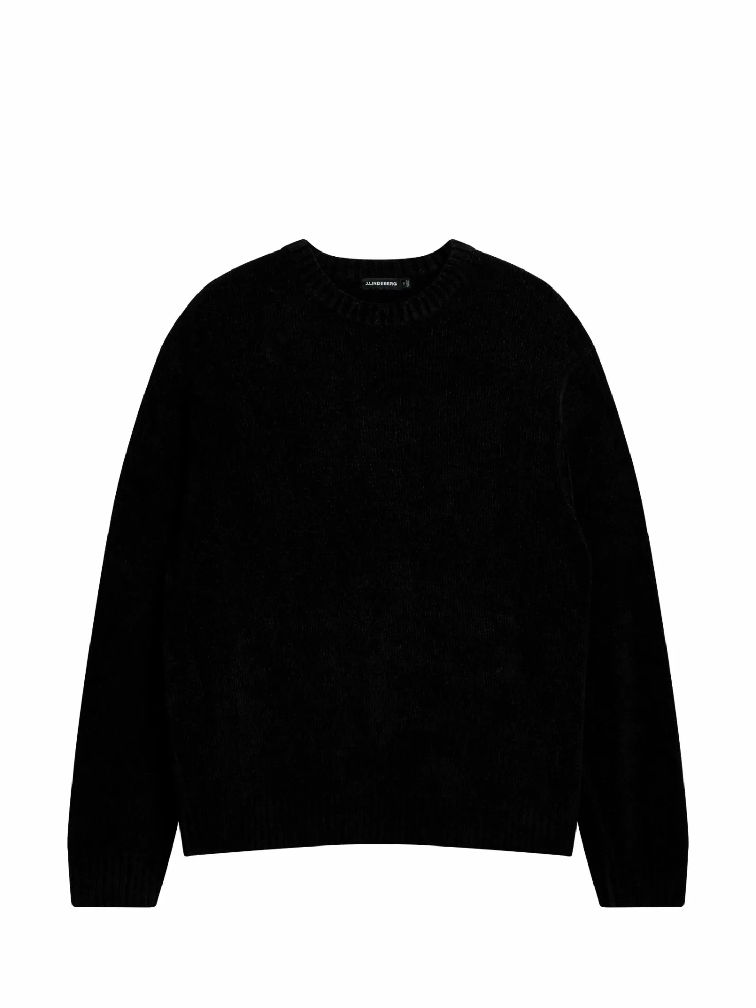 Stickat<J.Lindeberg Charles Chenille Sweater Black