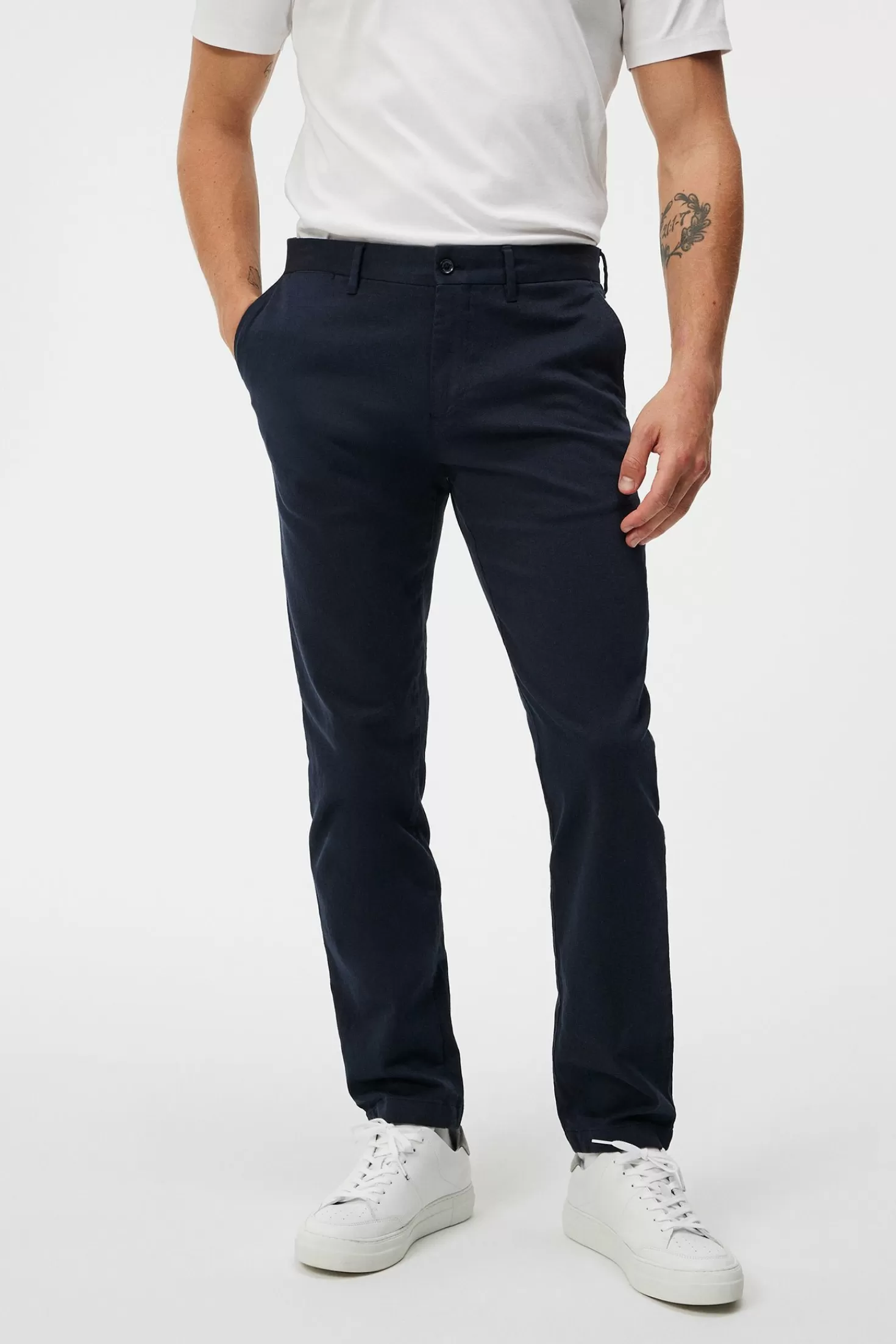 Byxor<J.Lindeberg Chaze Flannel Twill Pants Jl Navy