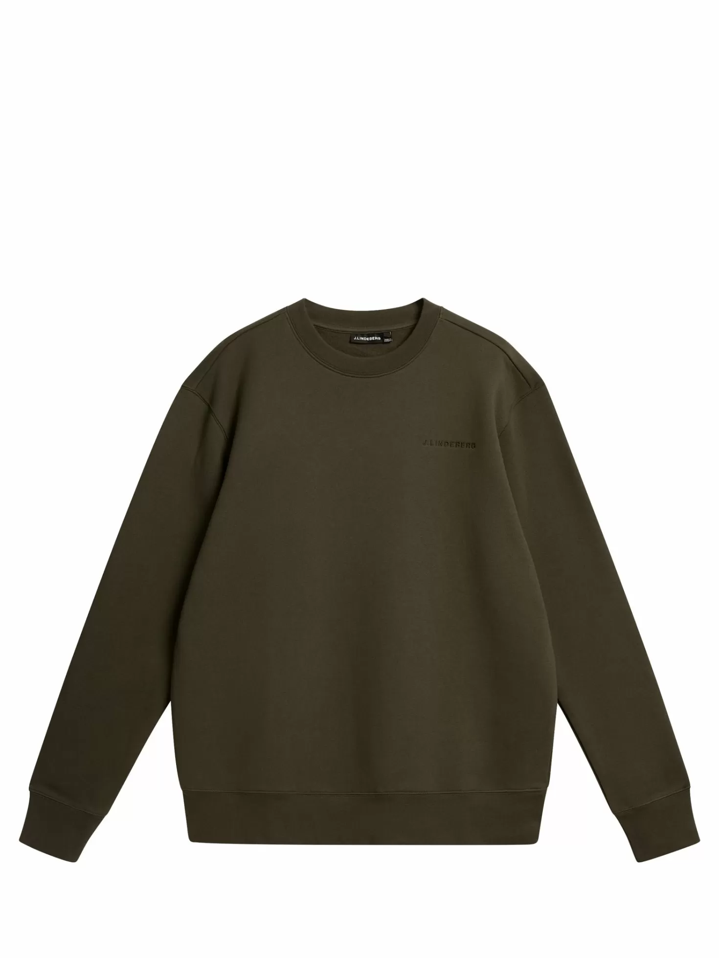 Tröjor | Stickat<J.Lindeberg Chip Crew Neck Sweatshirt Forest Green