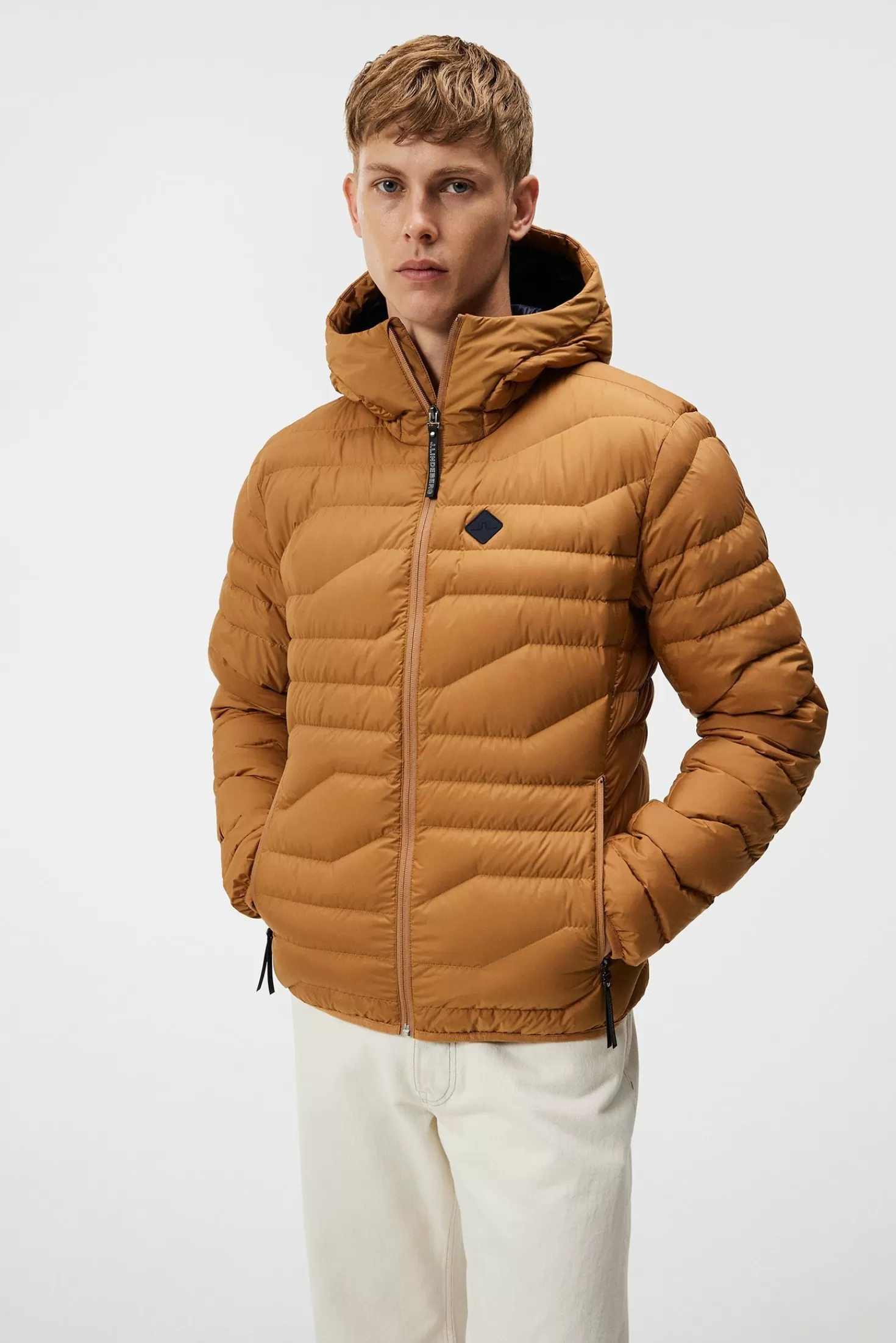 Jackor<J.Lindeberg Cliff Light Down Hood Jl Navy