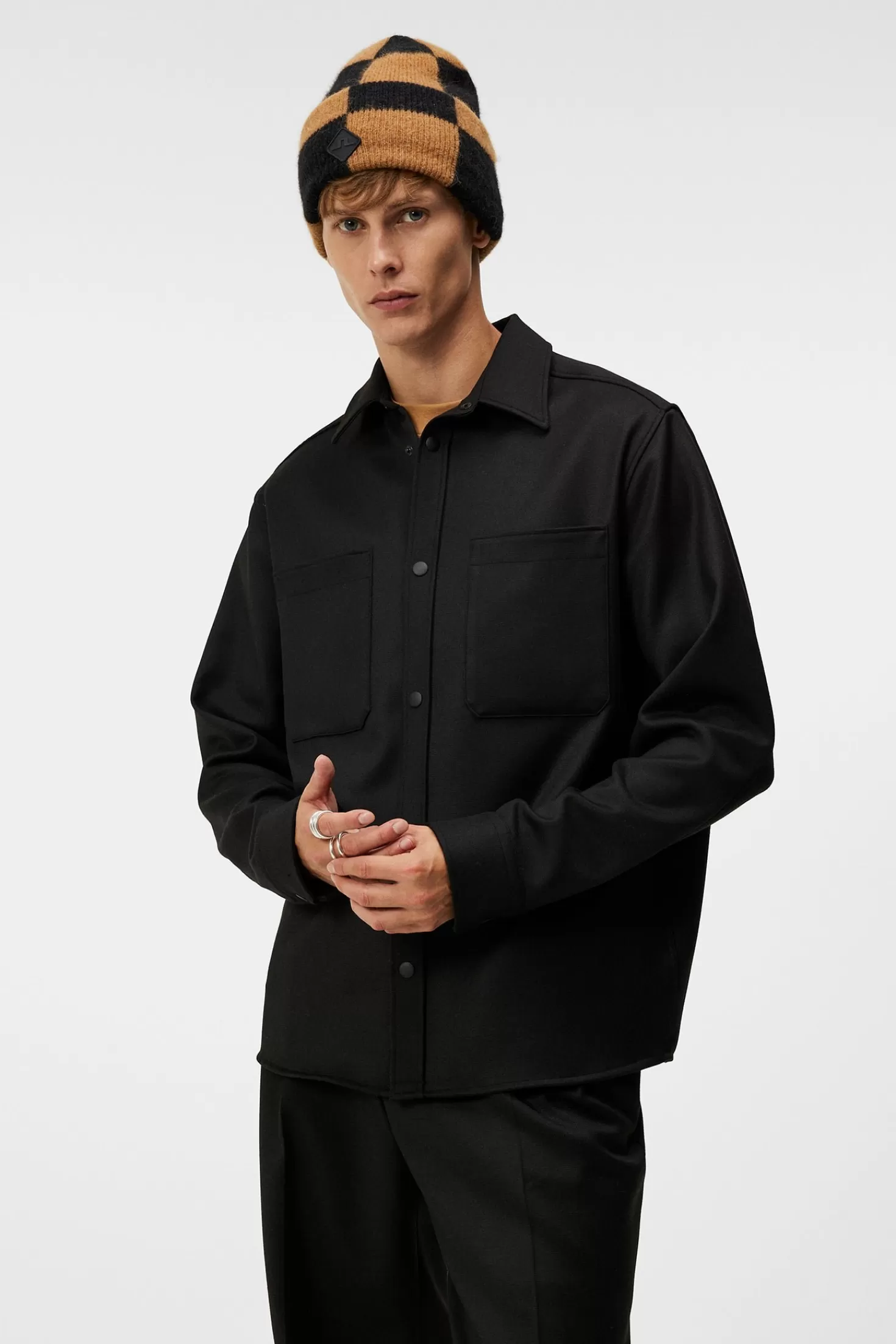 Jackor | Övertröjor<J.Lindeberg Coen Double Face Overshirt Black