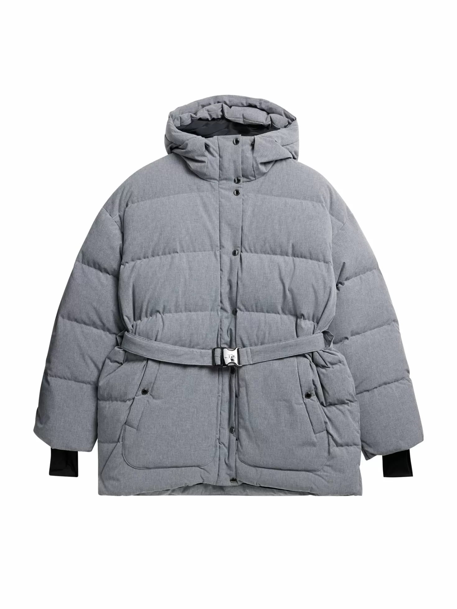 Jackor<J.Lindeberg Coyote Down Parka Melange Medium Grey Melange