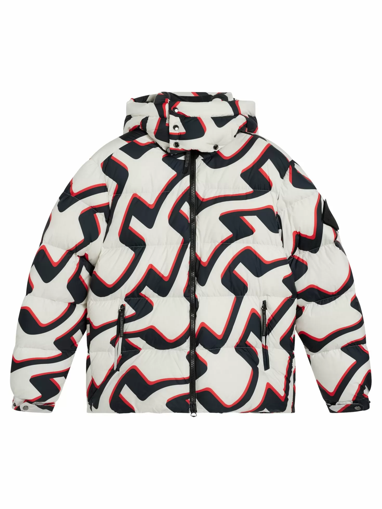 Jackor<J.Lindeberg Creek Down Jacket Printed Bridge Wave Xl White