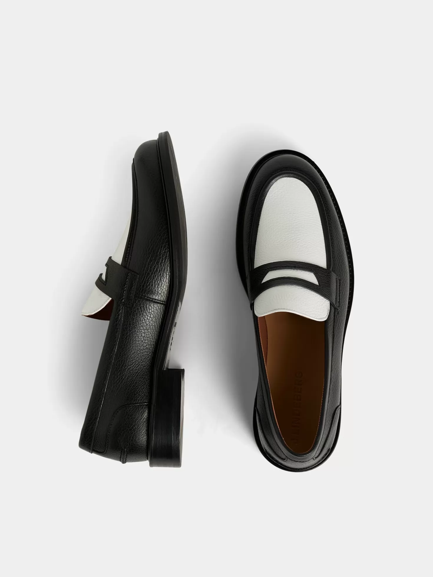 Skor<J.Lindeberg Dean Leather Loafer Black