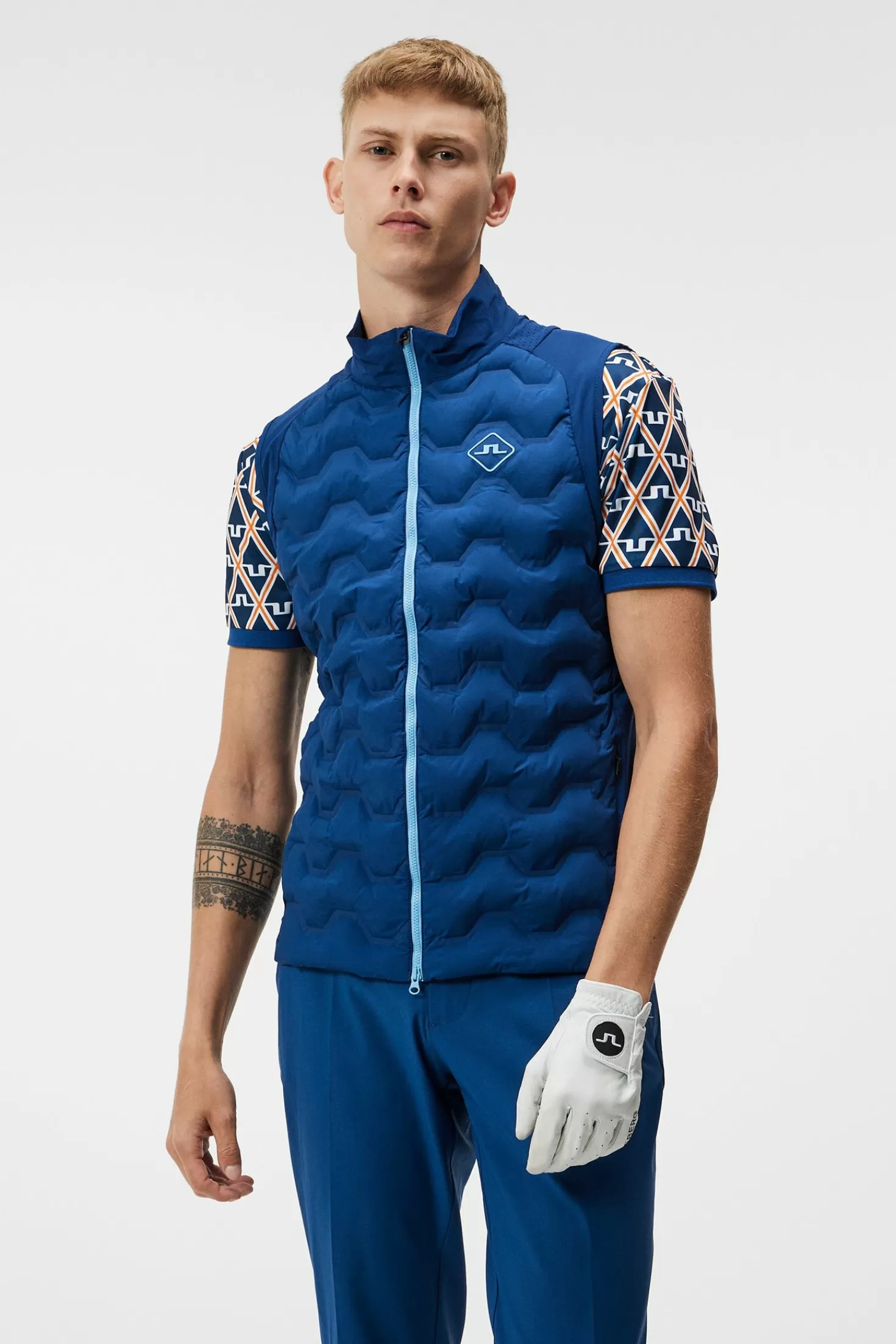 Jackor | Gilets<J.Lindeberg Dexter Hybrid Vest Estate Blue