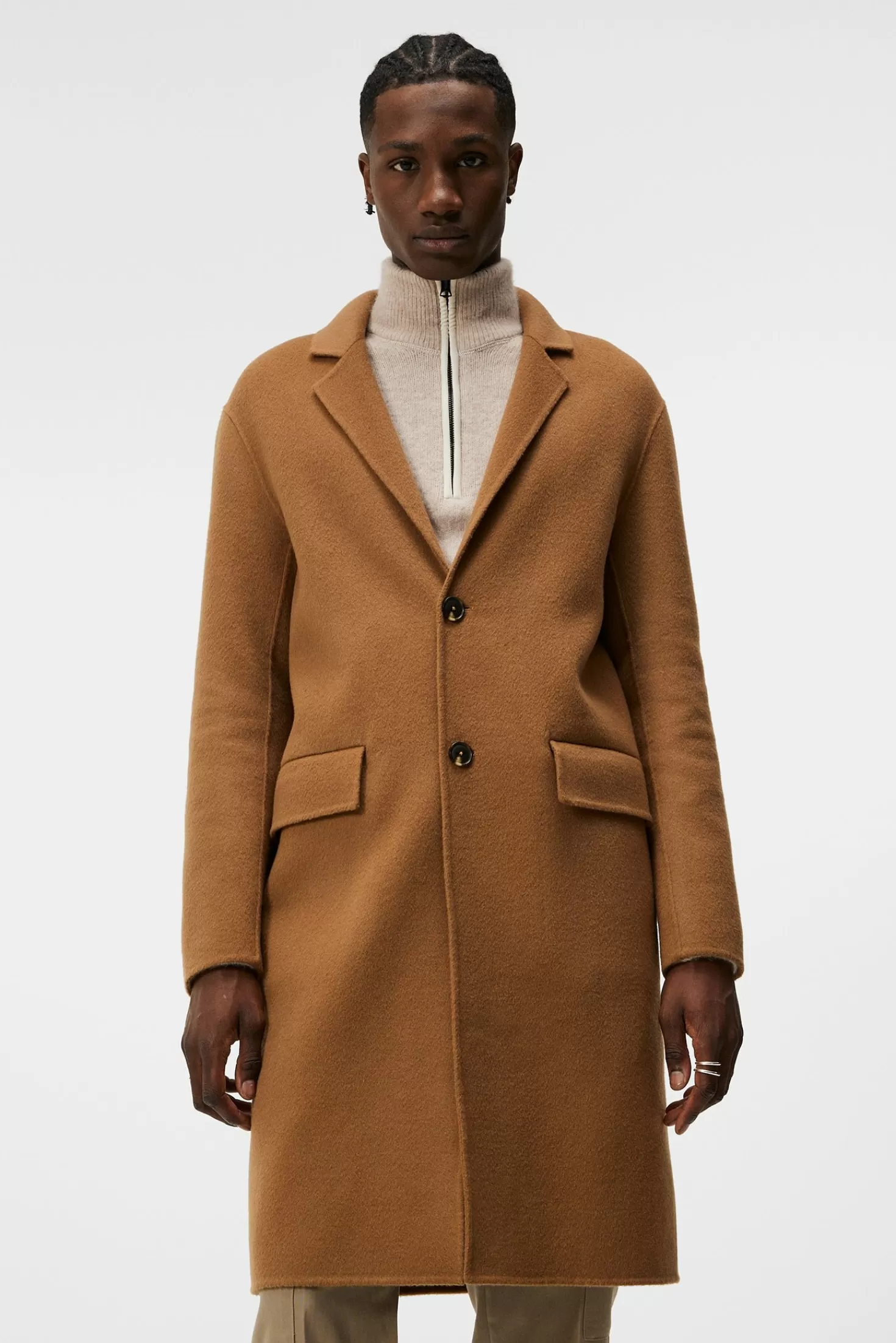 Jackor | Rockar<J.Lindeberg Diego Wool Coat Chipmunk