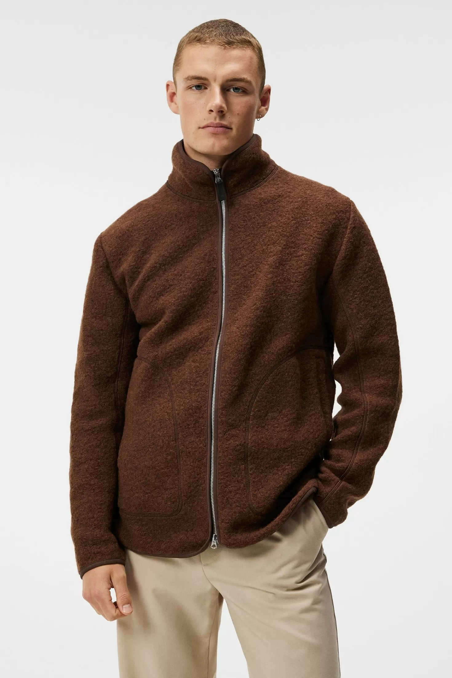 Jackor<J.Lindeberg Dustin Wool Fleece Jacket Delicioso