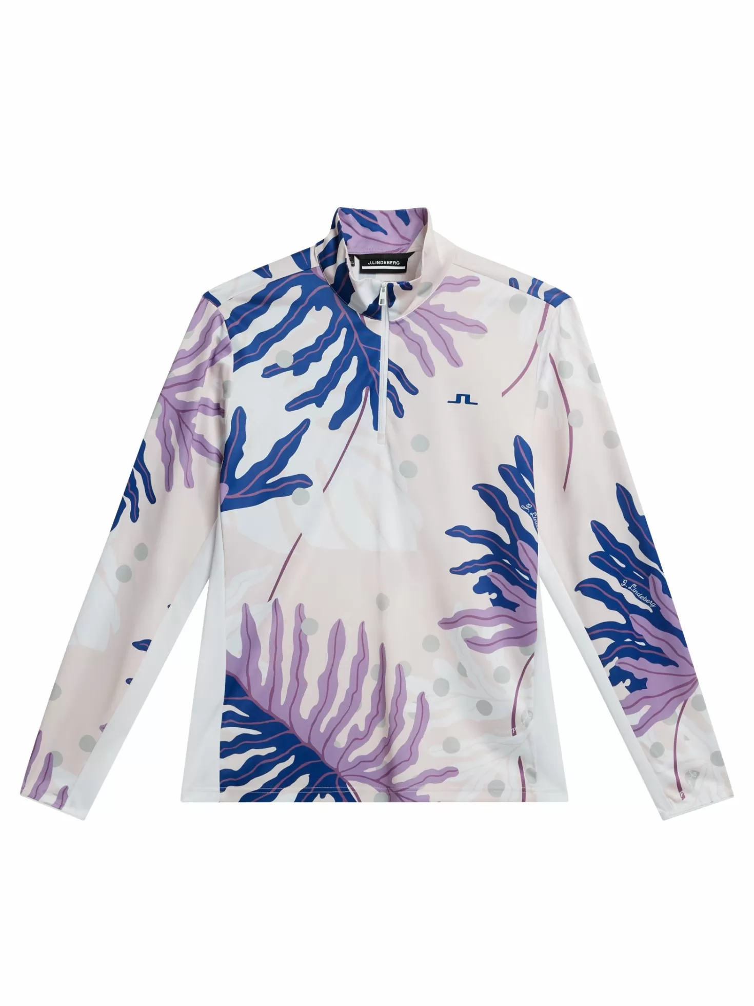 Bas- och mellanlager<J.Lindeberg Emanuel Print Mid Layer Paradise Monstera Pink