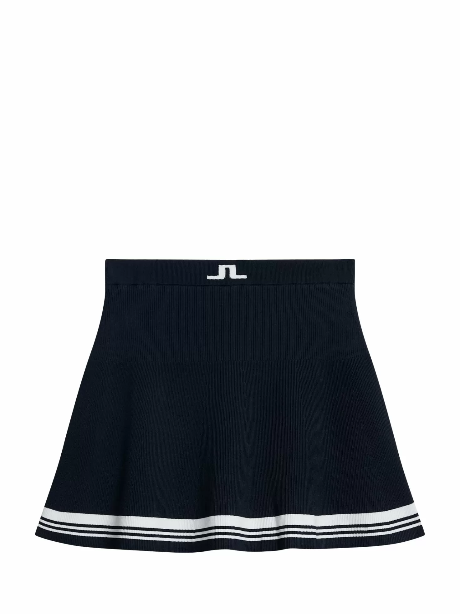 Kjolar<J.Lindeberg Frida Stripe Knitted Skirt Jl Navy