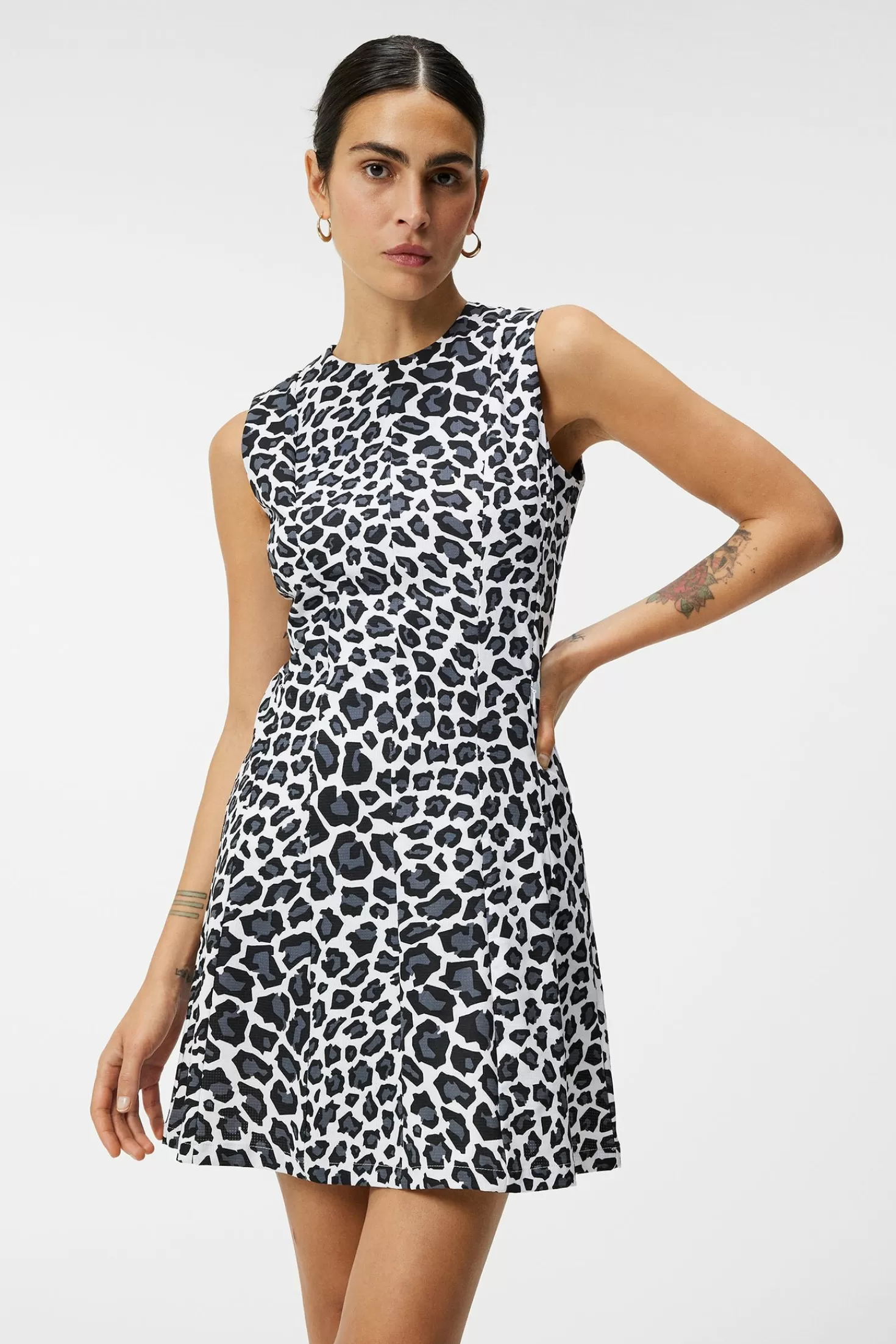 Klänningar<J.Lindeberg Gabriella Printed Dress Bw Leopard