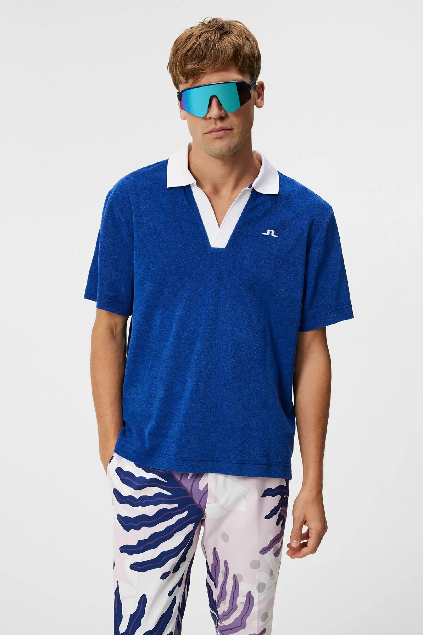 Polotröjor<J.Lindeberg Gavin Terry Polo Shirt Sodalite Blue