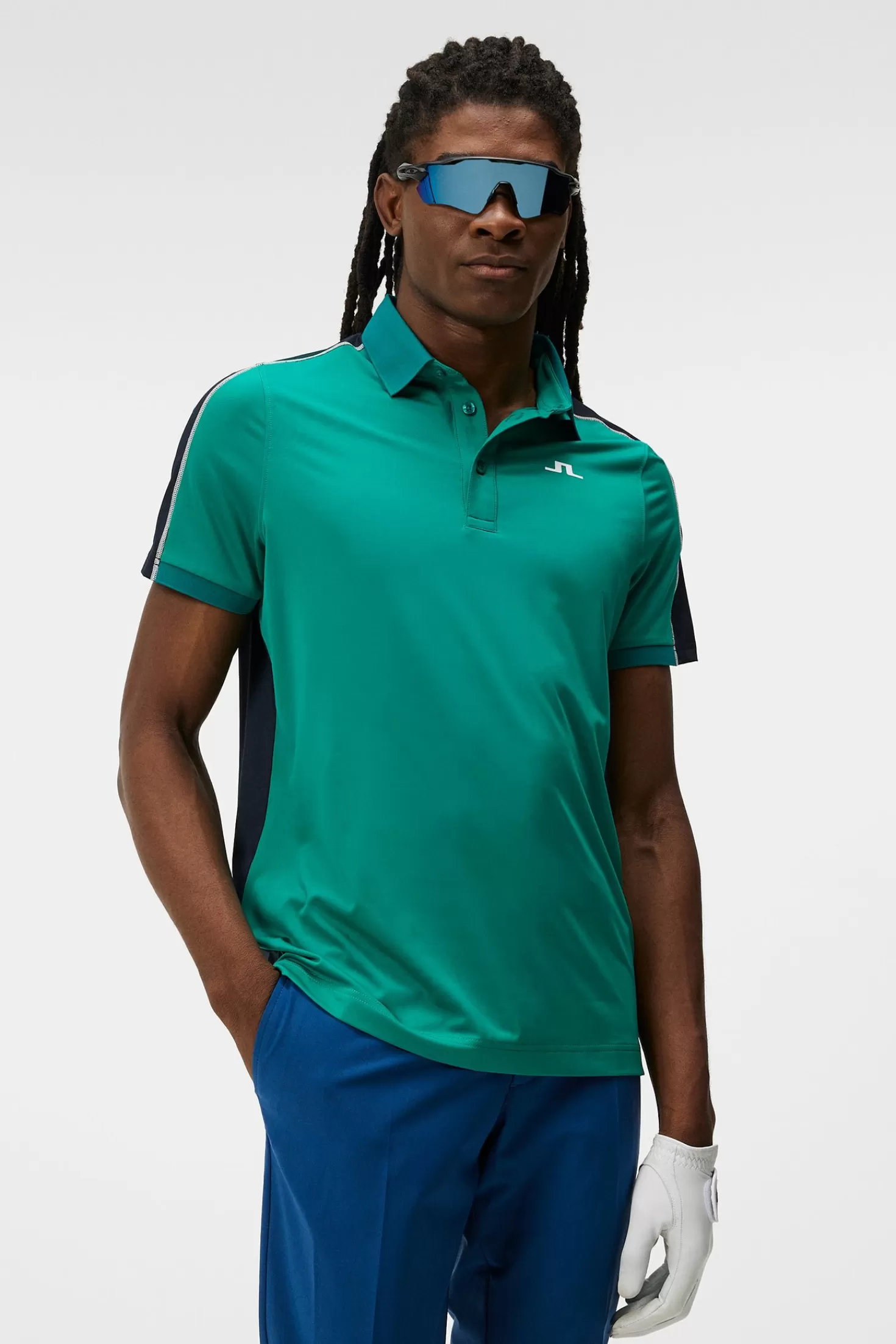 Polotröjor<J.Lindeberg Hans Regular Fit Polo Proud Peacock