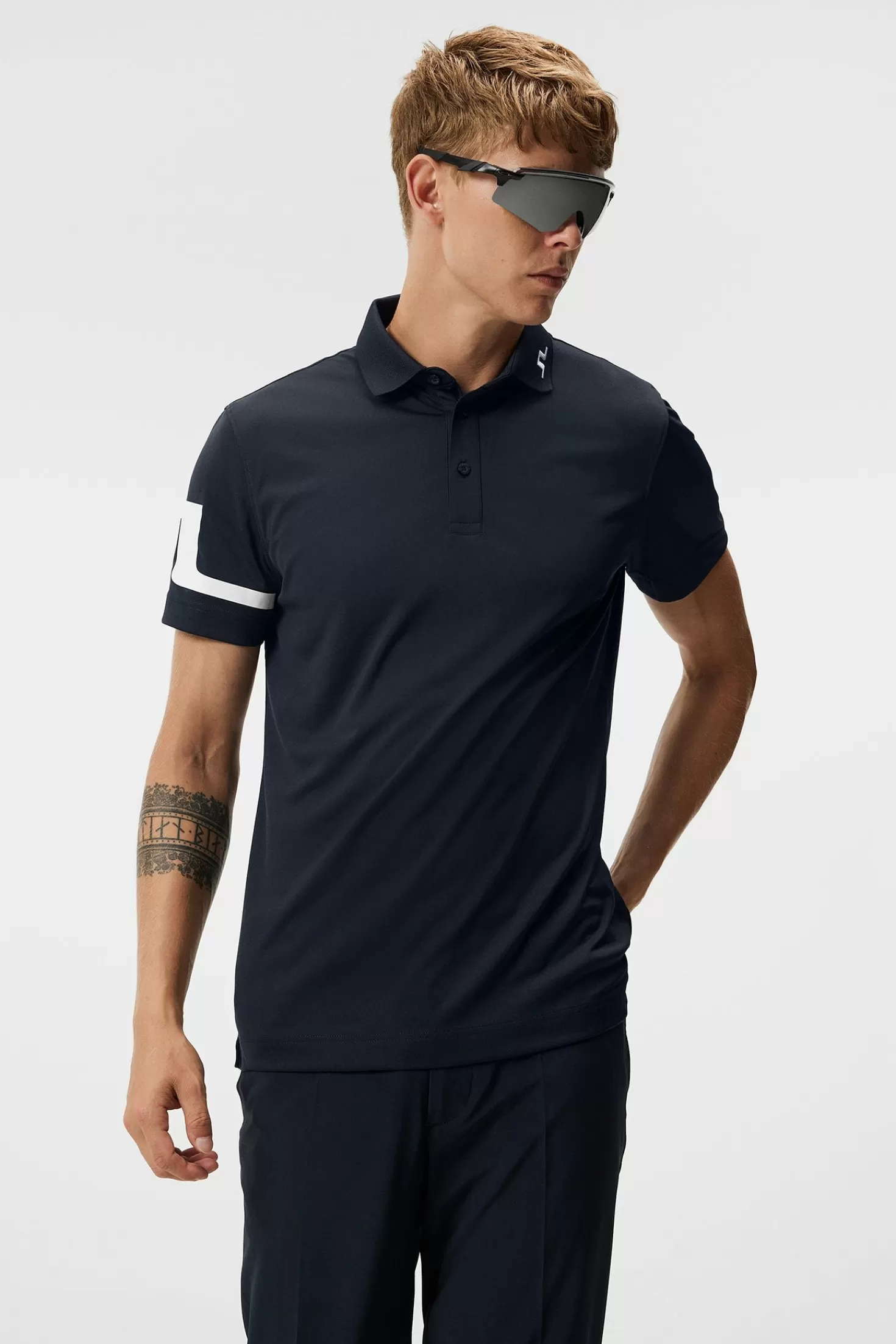 Polotröjor<J.Lindeberg Heath Regular Fit Golf Polo White