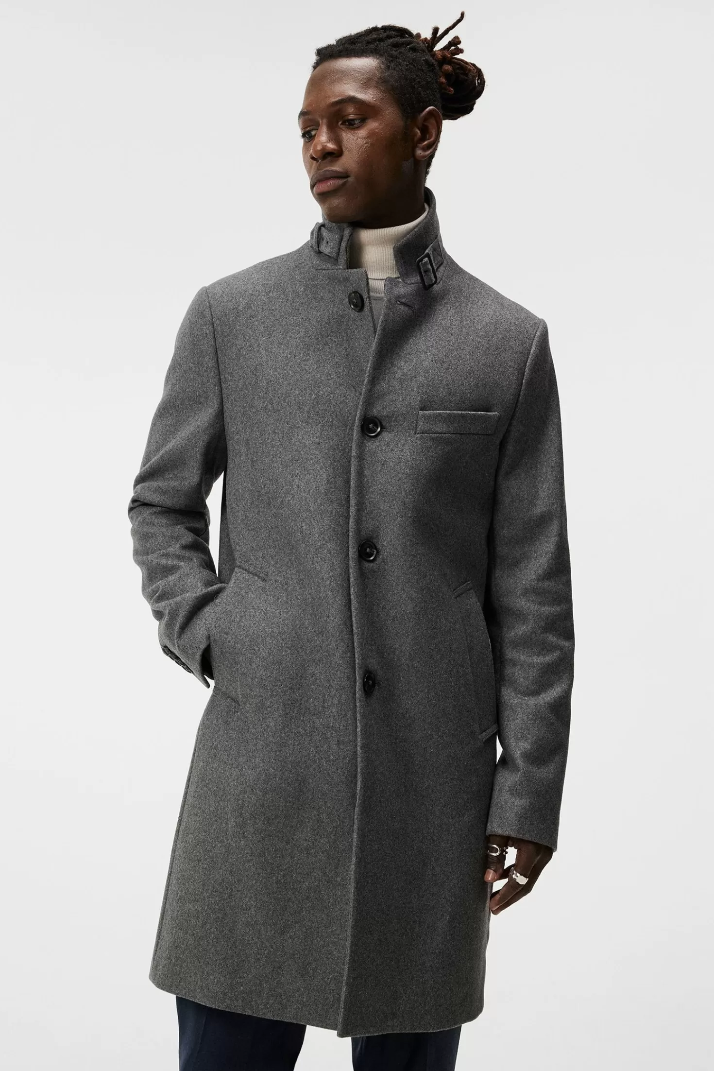 Jackor | Rockar<J.Lindeberg Holger Melton Coat Forest Green