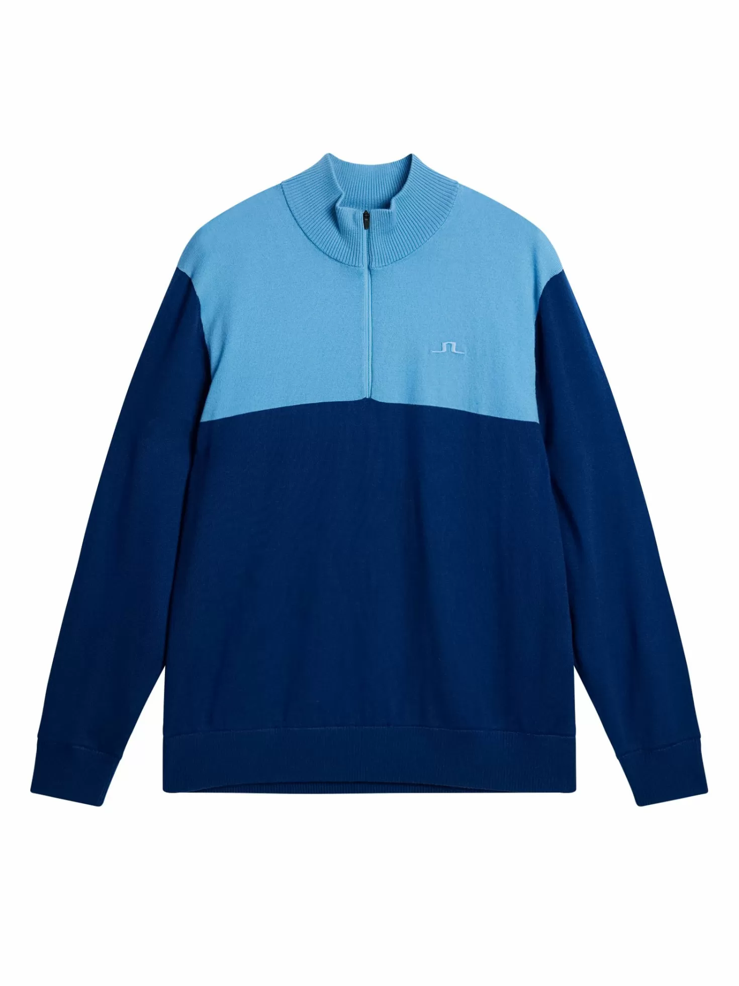 Tröjor | Stickat<J.Lindeberg Jeff Windbreaker Sweater Estate Blue