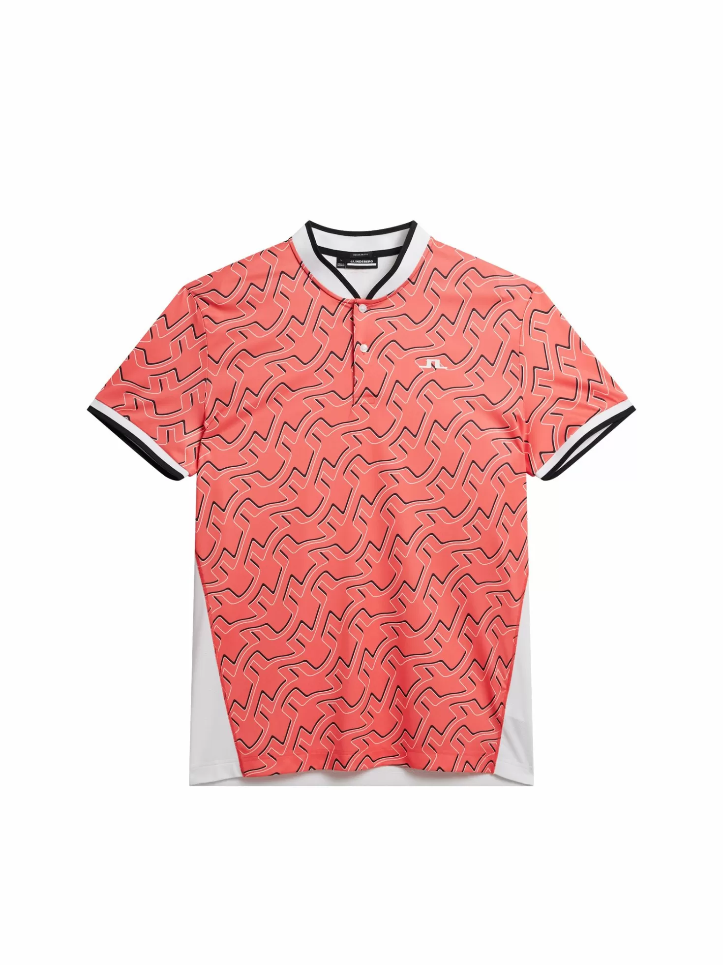 Polotröjor<J.Lindeberg Jensen Print Reg Fit Polo Outline Bridge Wave Coral