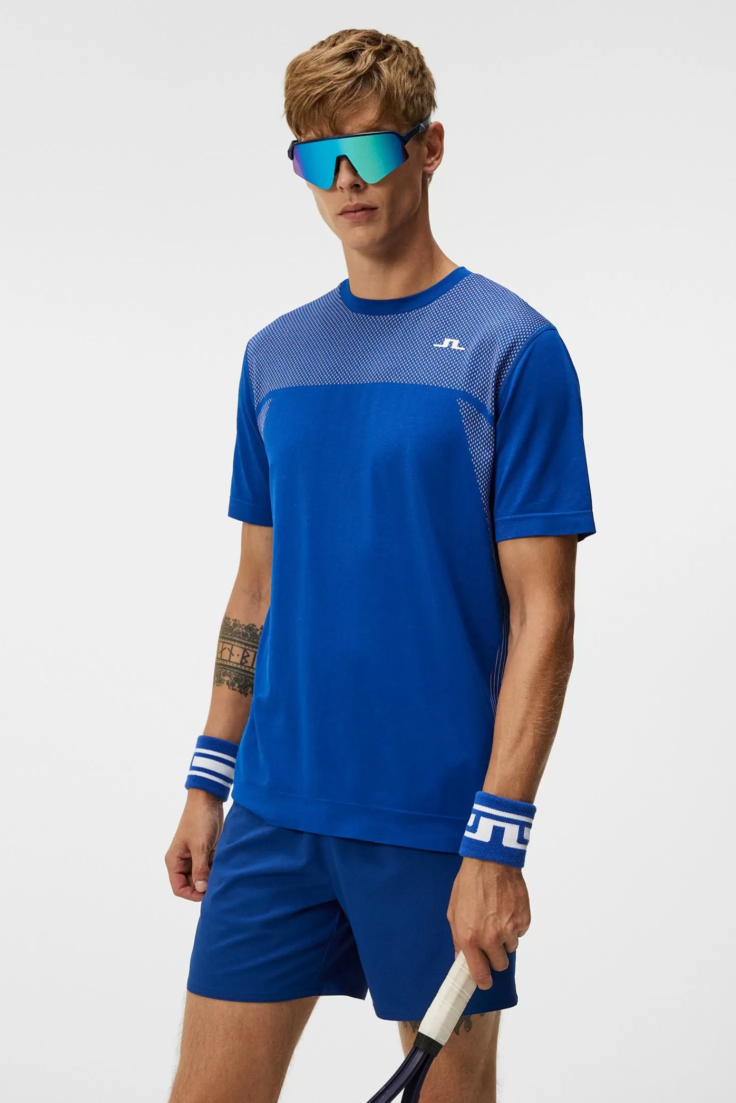 T-shirts<J.Lindeberg Kai Seamless Top Sodalite Blue