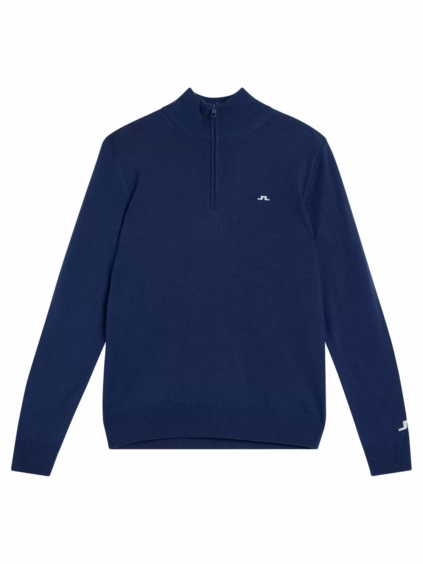 Stickat<J.Lindeberg Kian Zipped Sweater Estate Blue