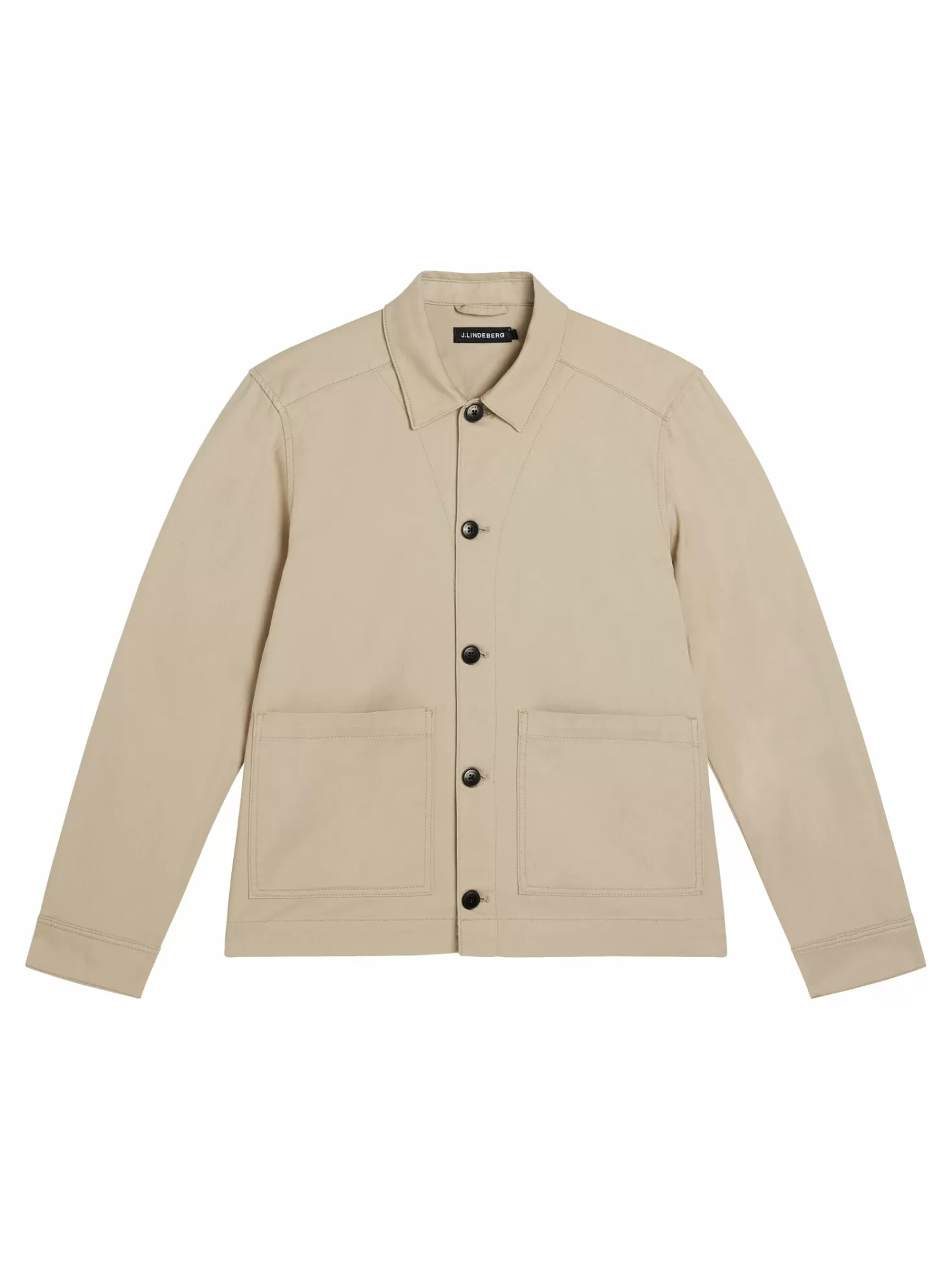 Jackor | Övertröjor<J.Lindeberg Lando Organic Twill Overshirt Oyster Gray