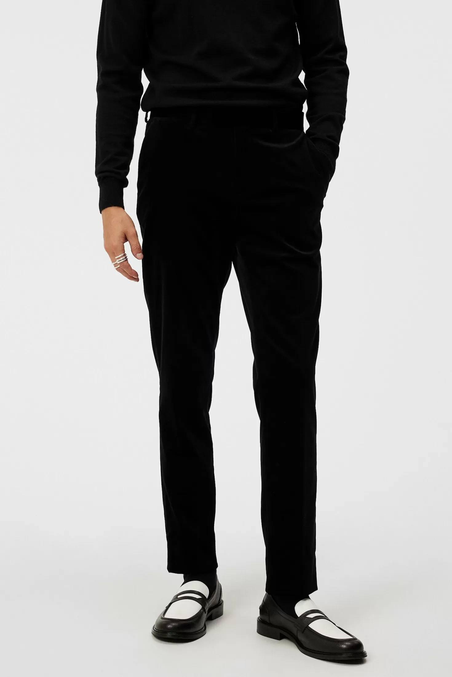 Skräddarsydda byxor | Byxor<J.Lindeberg Liam Velvet Pants Black