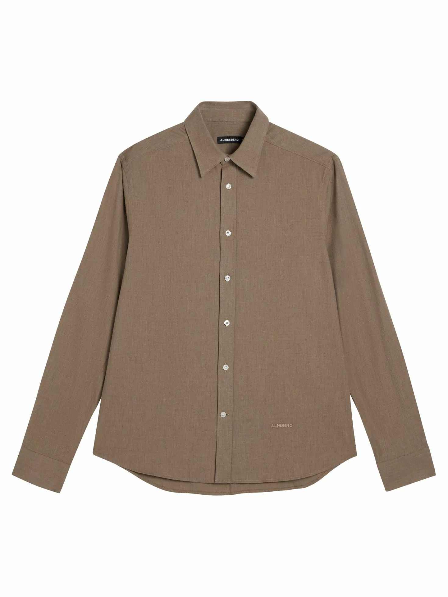 Skjortor<J.Lindeberg Light Flannel Slim Shirt Butternut