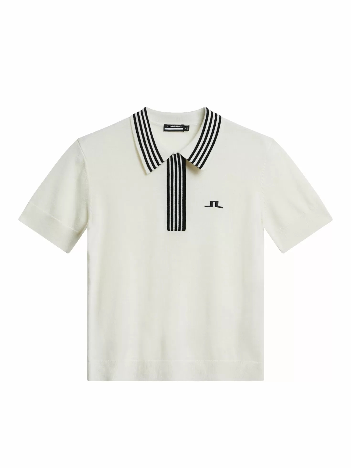 Stickat<J.Lindeberg Lucie Fine Knit Polo White