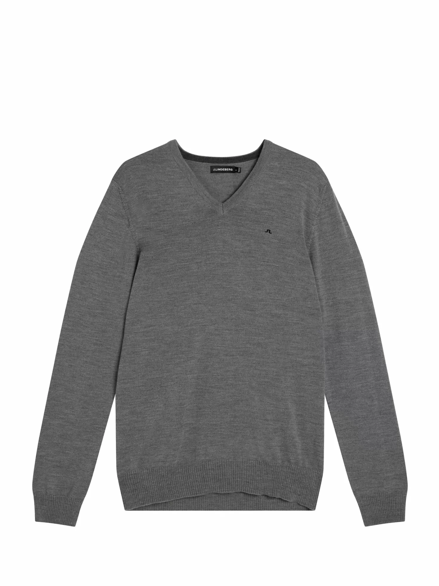 Stickat<J.Lindeberg Lymann Merino V-Neck Sweater Navy