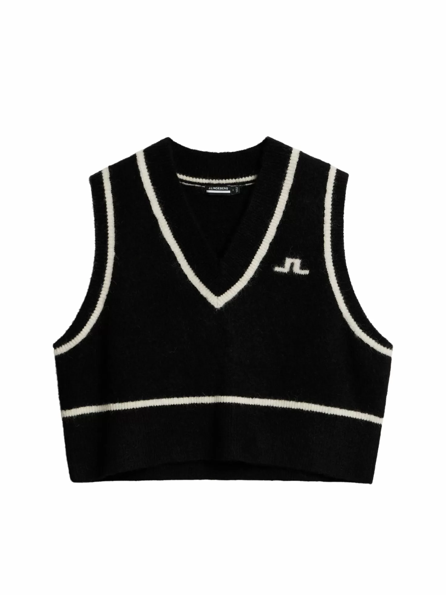 Stickat<J.Lindeberg Marjorie Knitted Vest Black